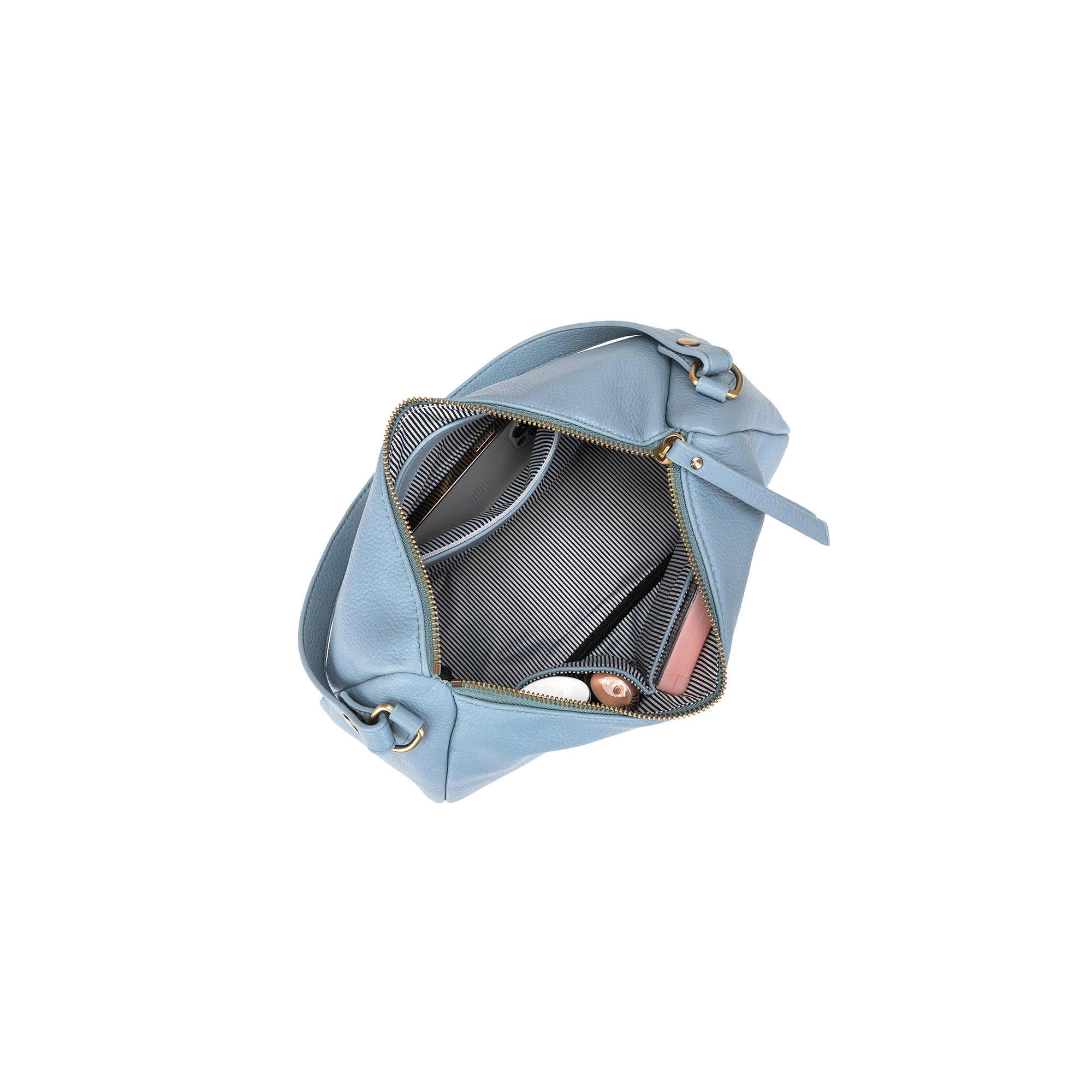 Claudette Denim Blue Shoulder Crossbody Bag