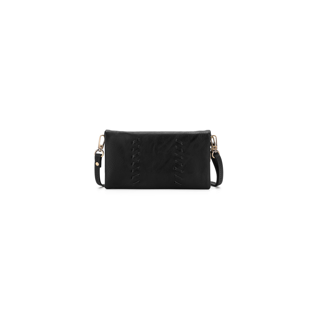 Sky Black Crossbody Phone Wallet