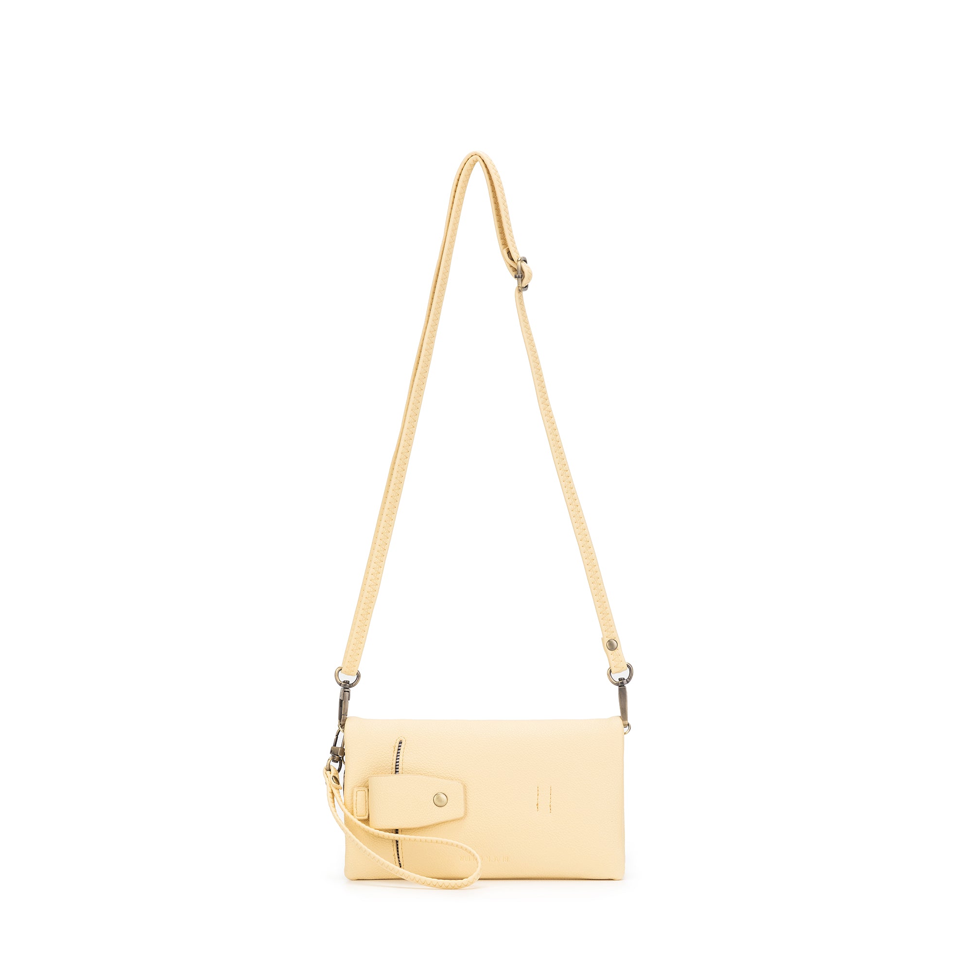 Mavie Yellow Chiffon Crossbody Wallet