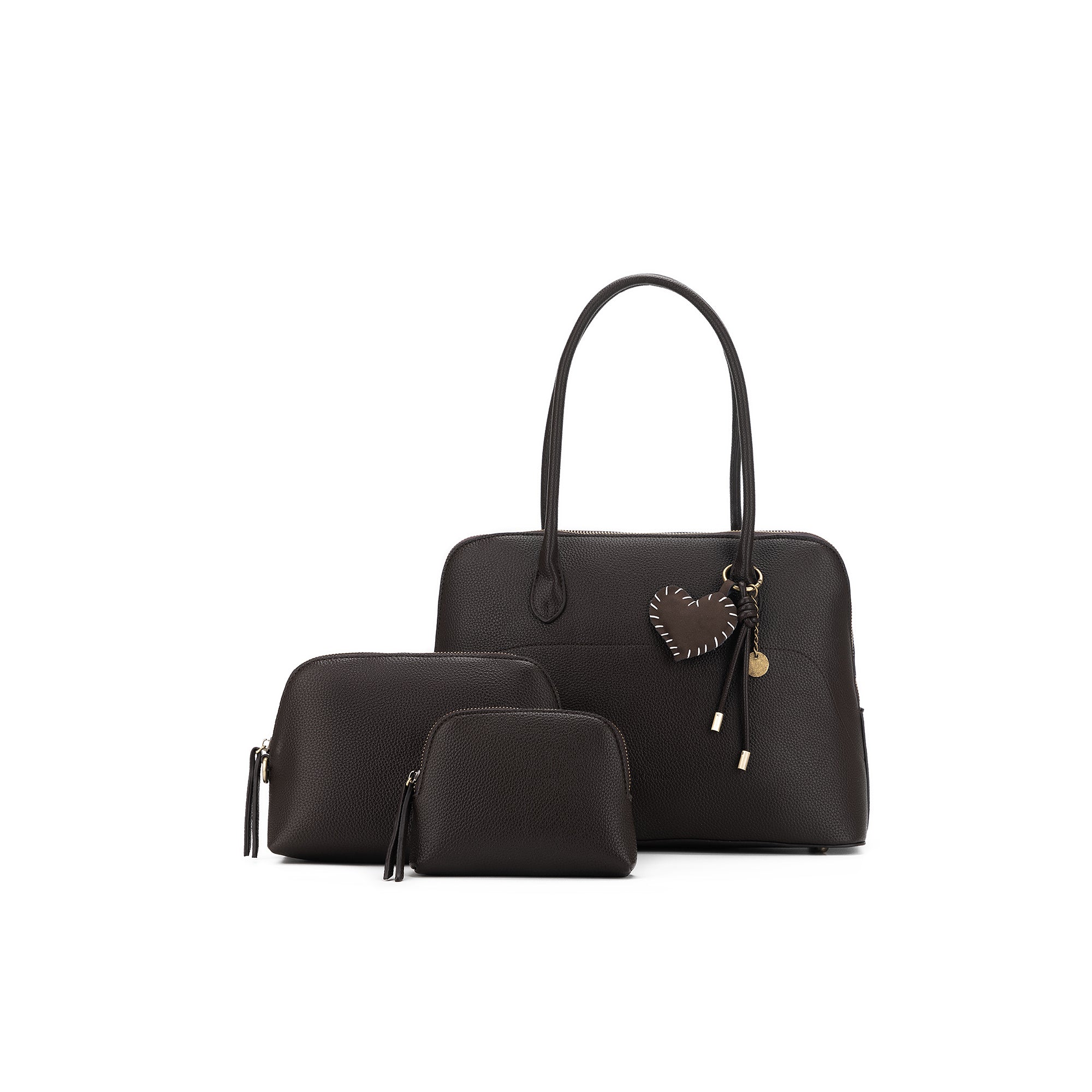 Francesca Cocoa 3 Piece Handbag