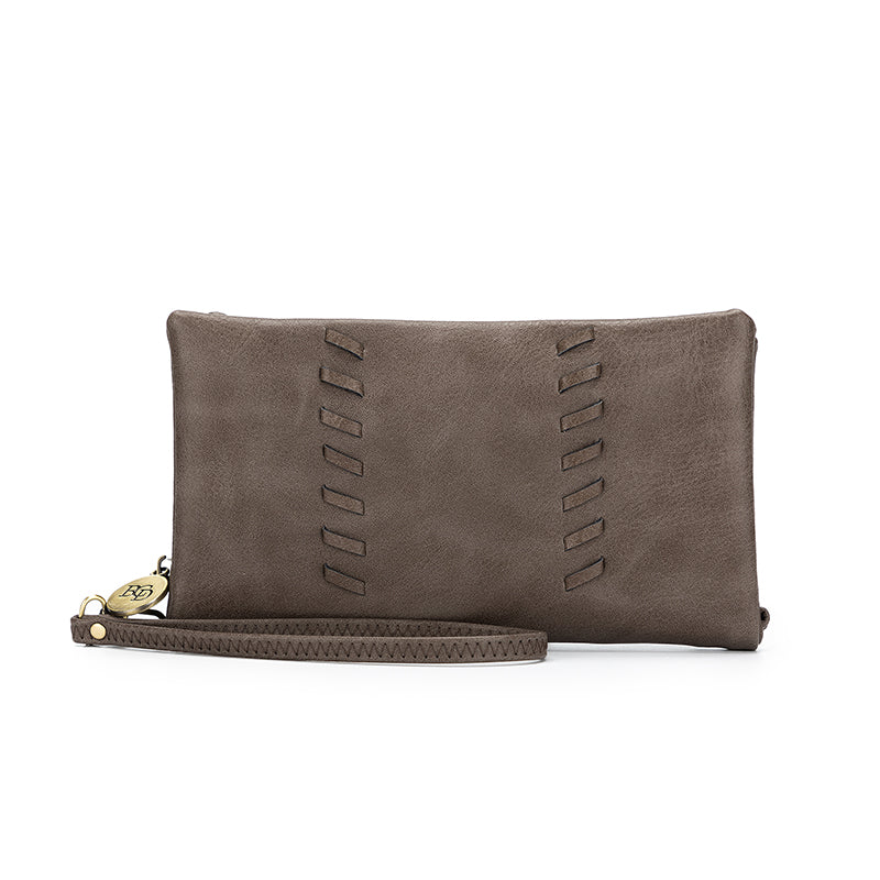 Sky Dark Taupe Crossbody Phone Wallet
