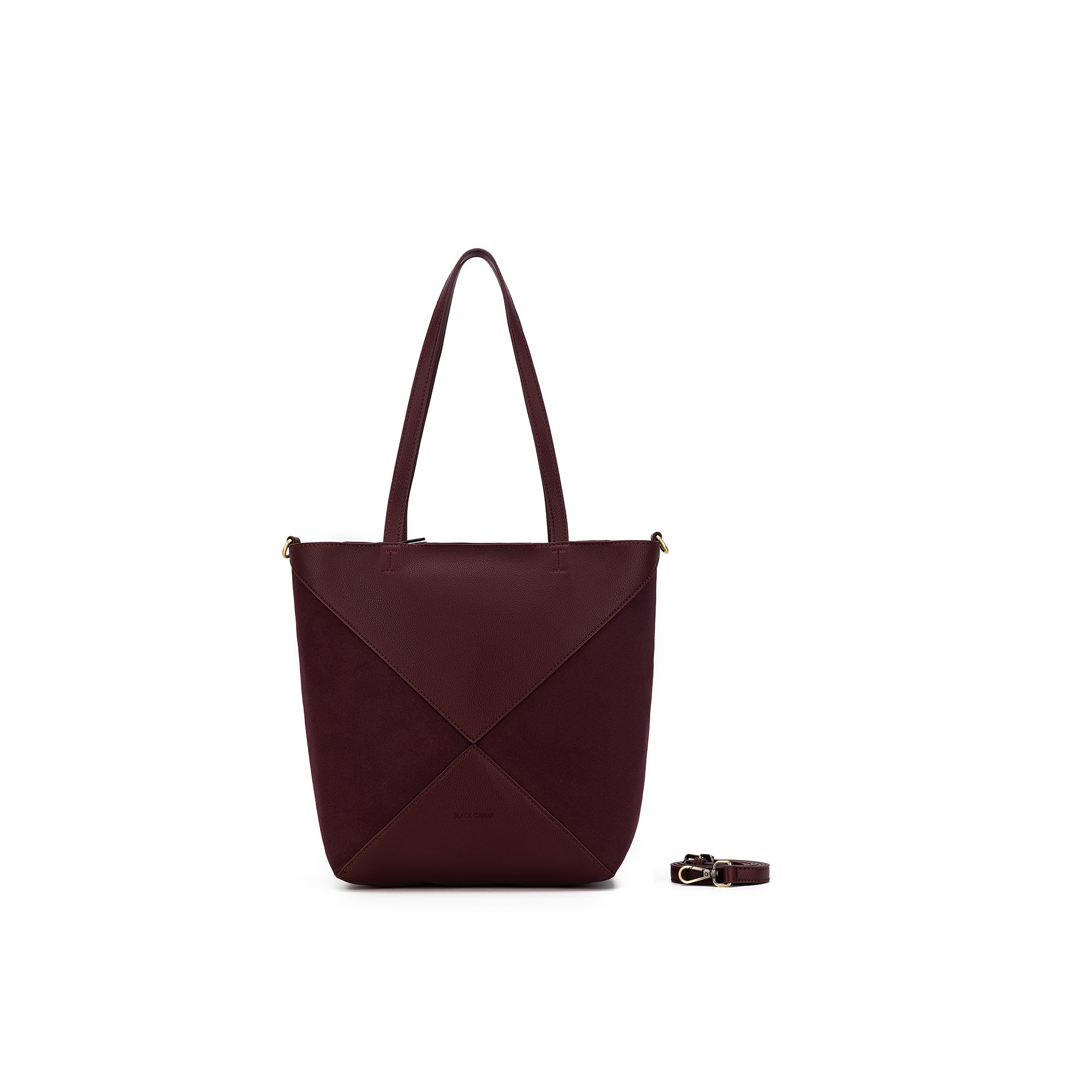 Renee Burgundy 3 Piece Suedette Handbag
