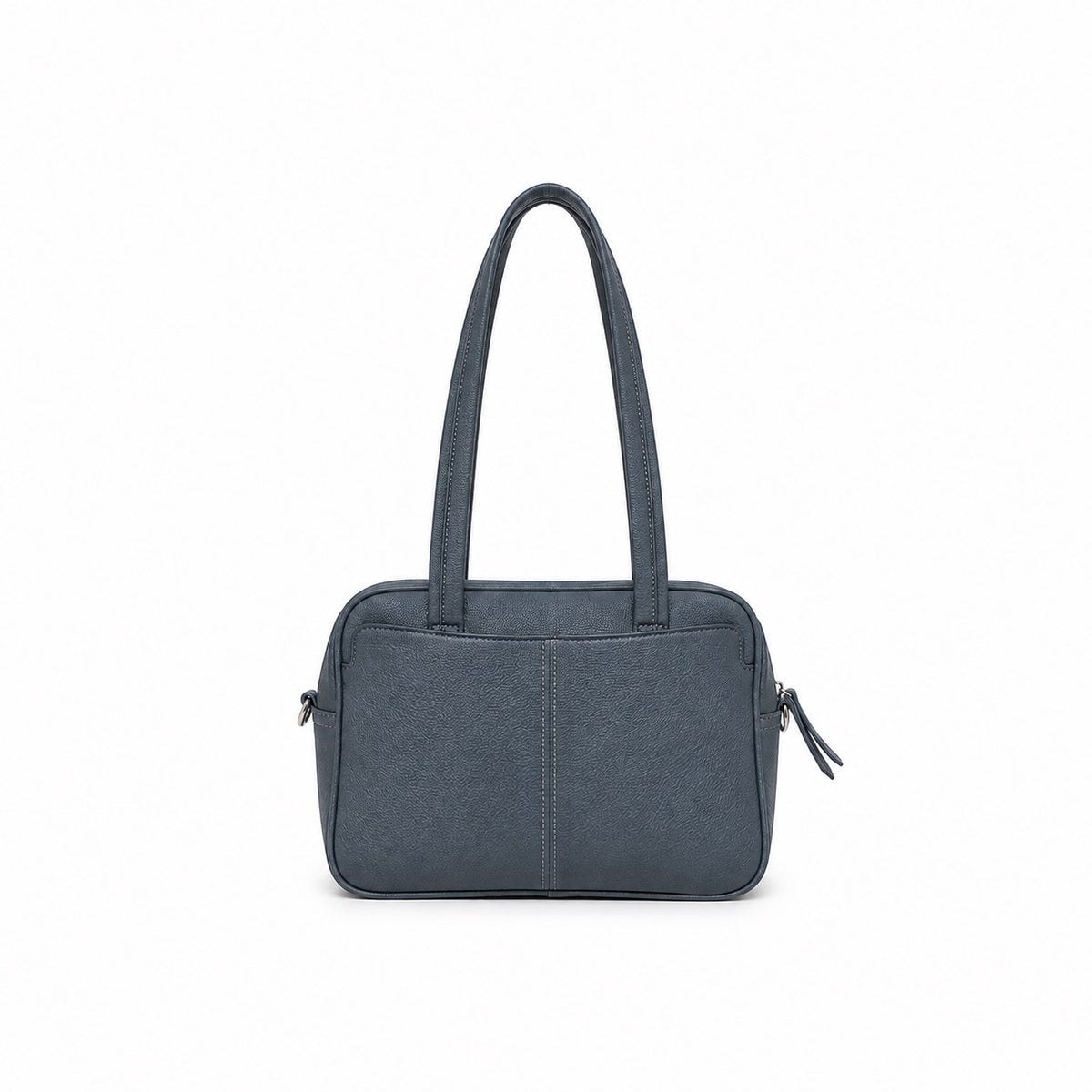 Angelique Gunmetal Blue 2 Piece Bowler Handbag