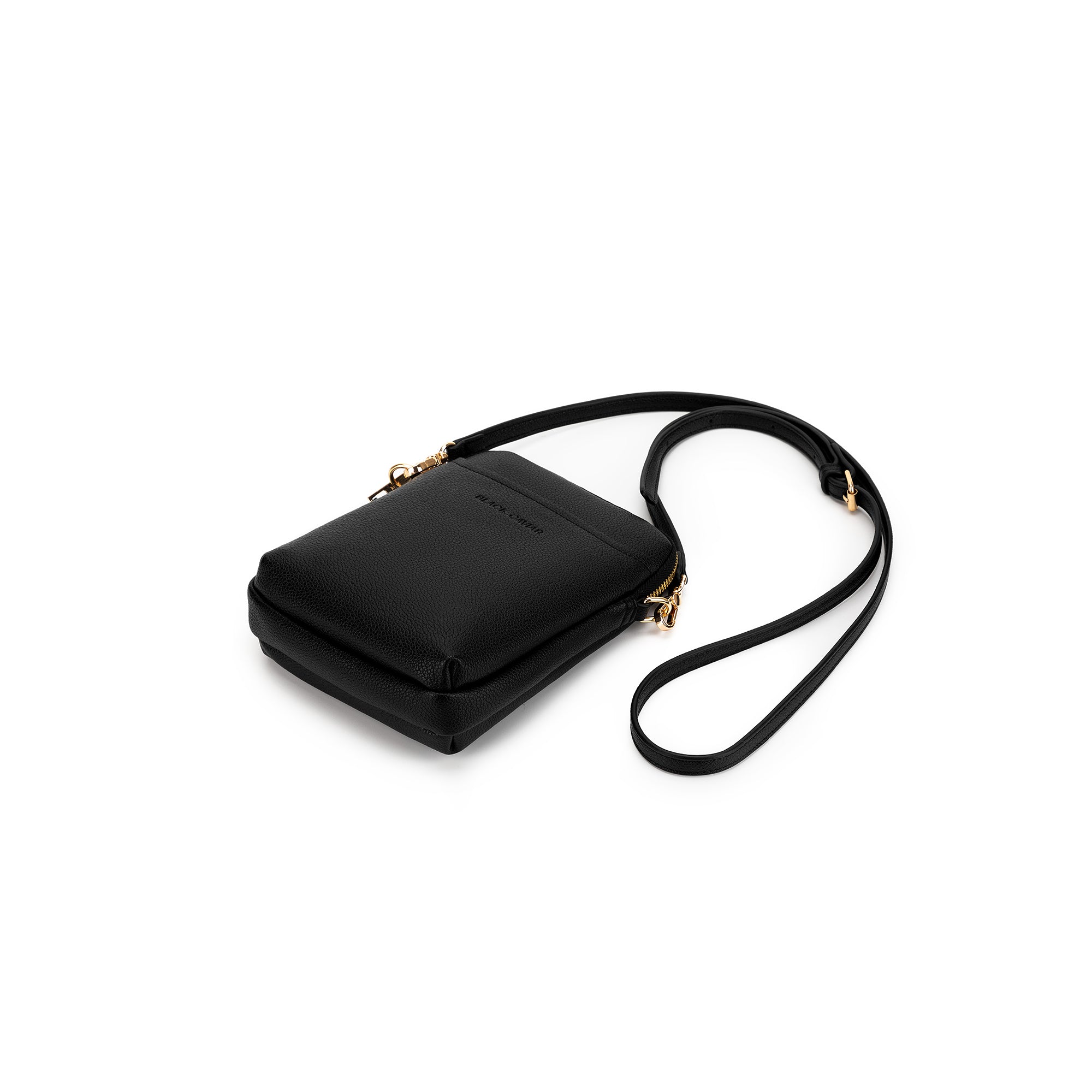 Mika Black Passport Phone Crossbody