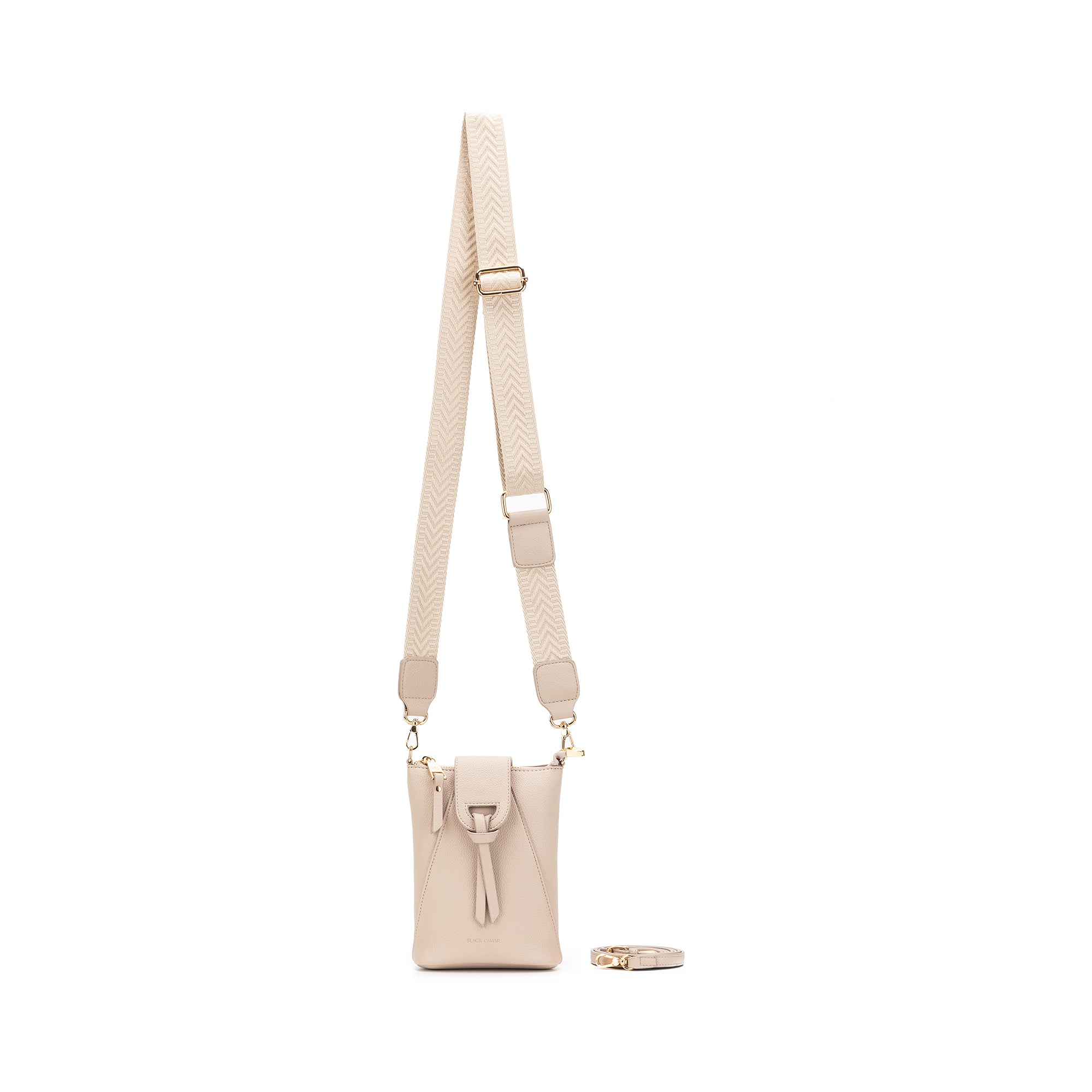 Lainey Oatmeal Phone Crossbody Bag