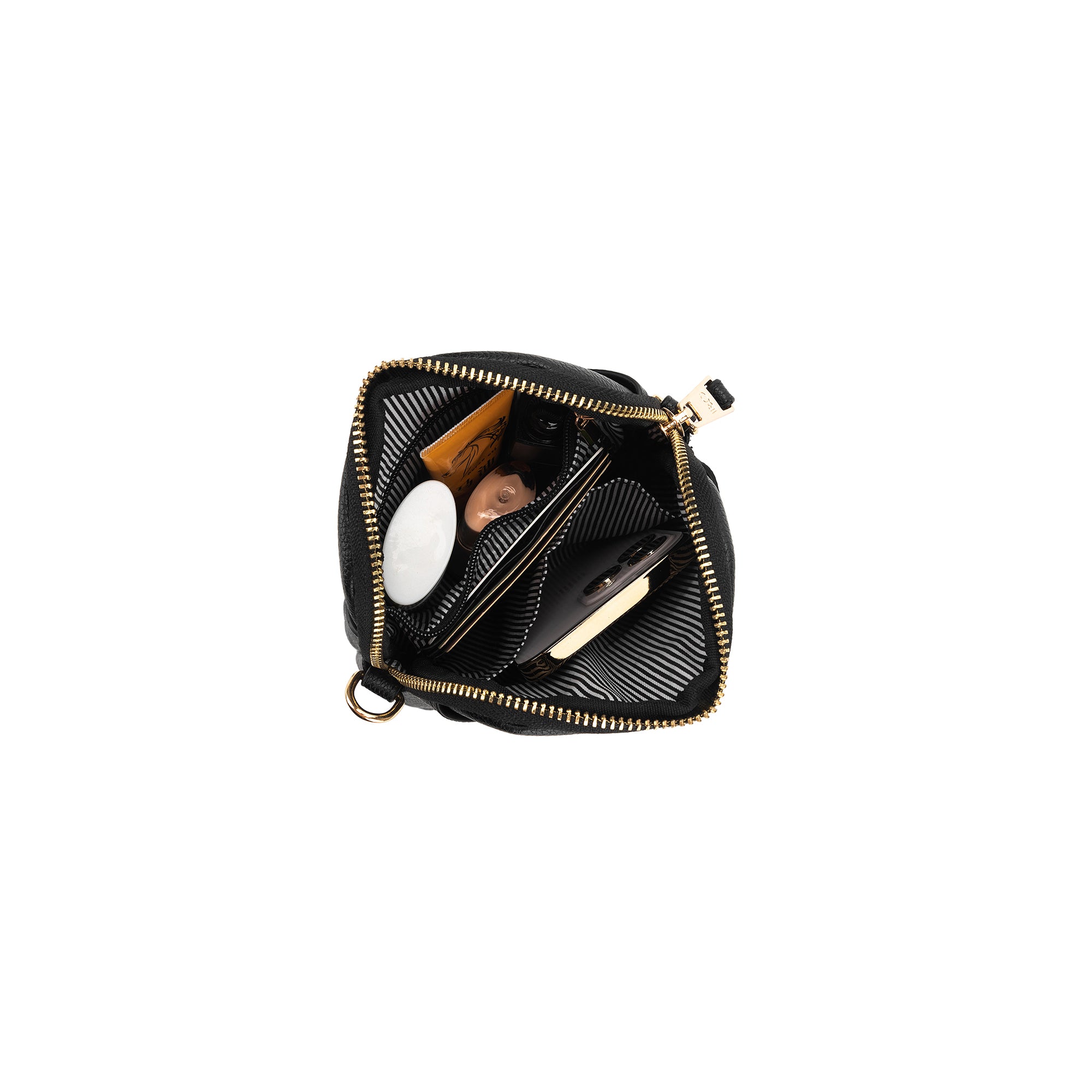Mika Black Passport Phone Crossbody