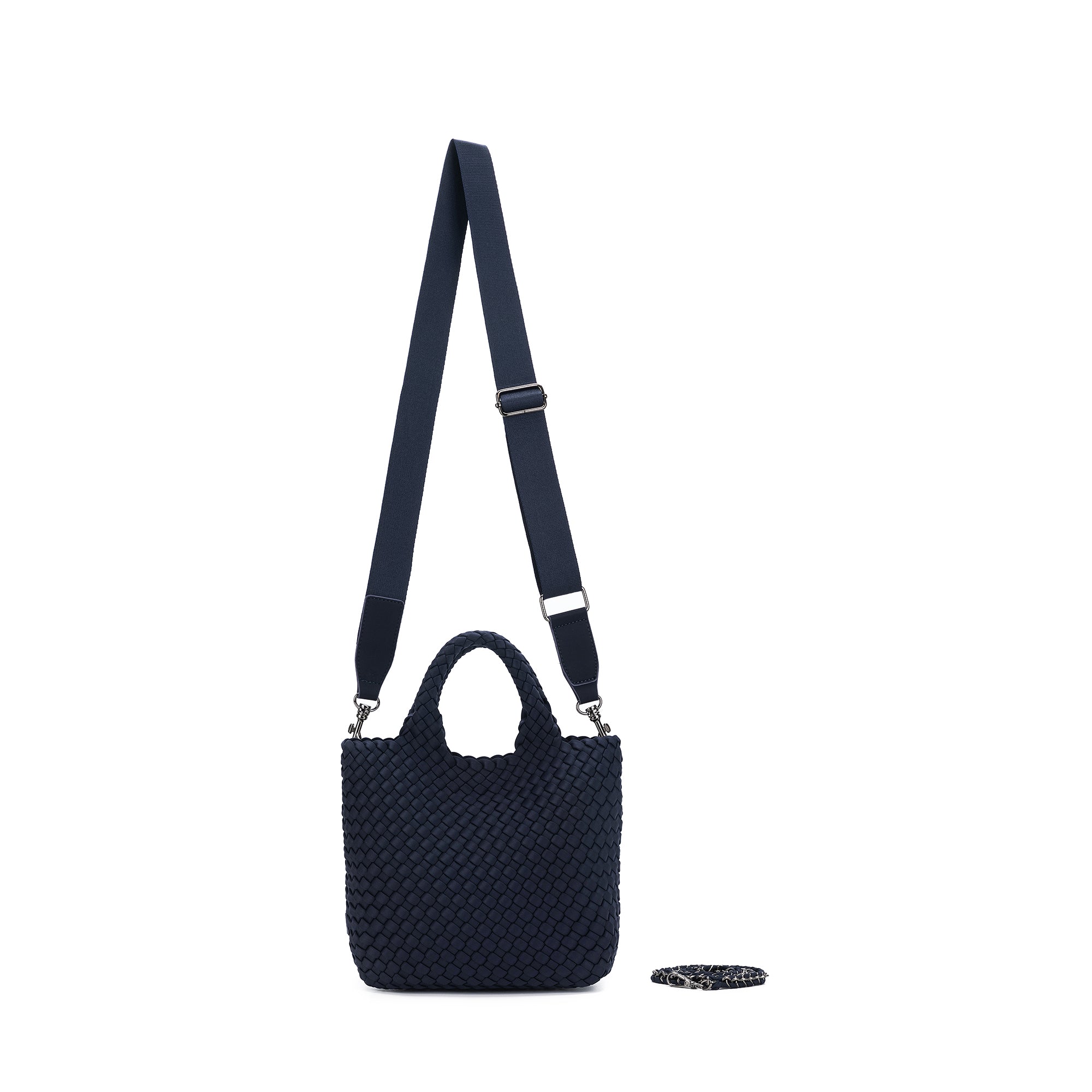 Riviera Navy 2 Piece Mini Tote Handbag