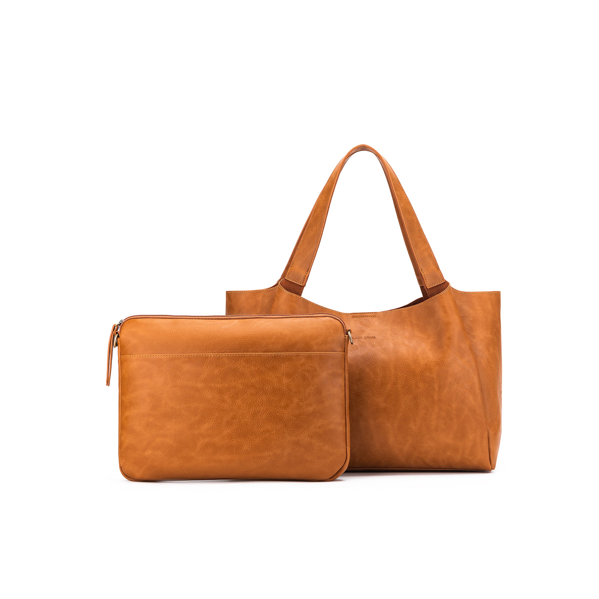 Sylvie Tan 2 Piece Computer Crossbody Tote Bag