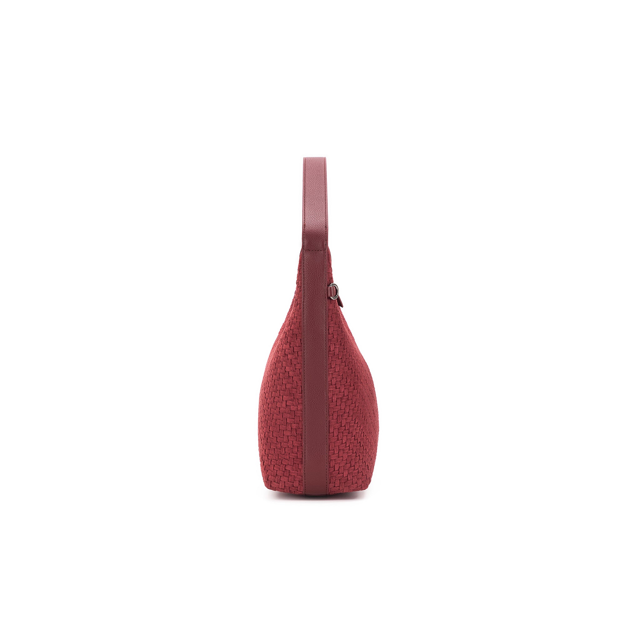 Bessette 2 Piece Burgandy Woven Suedette