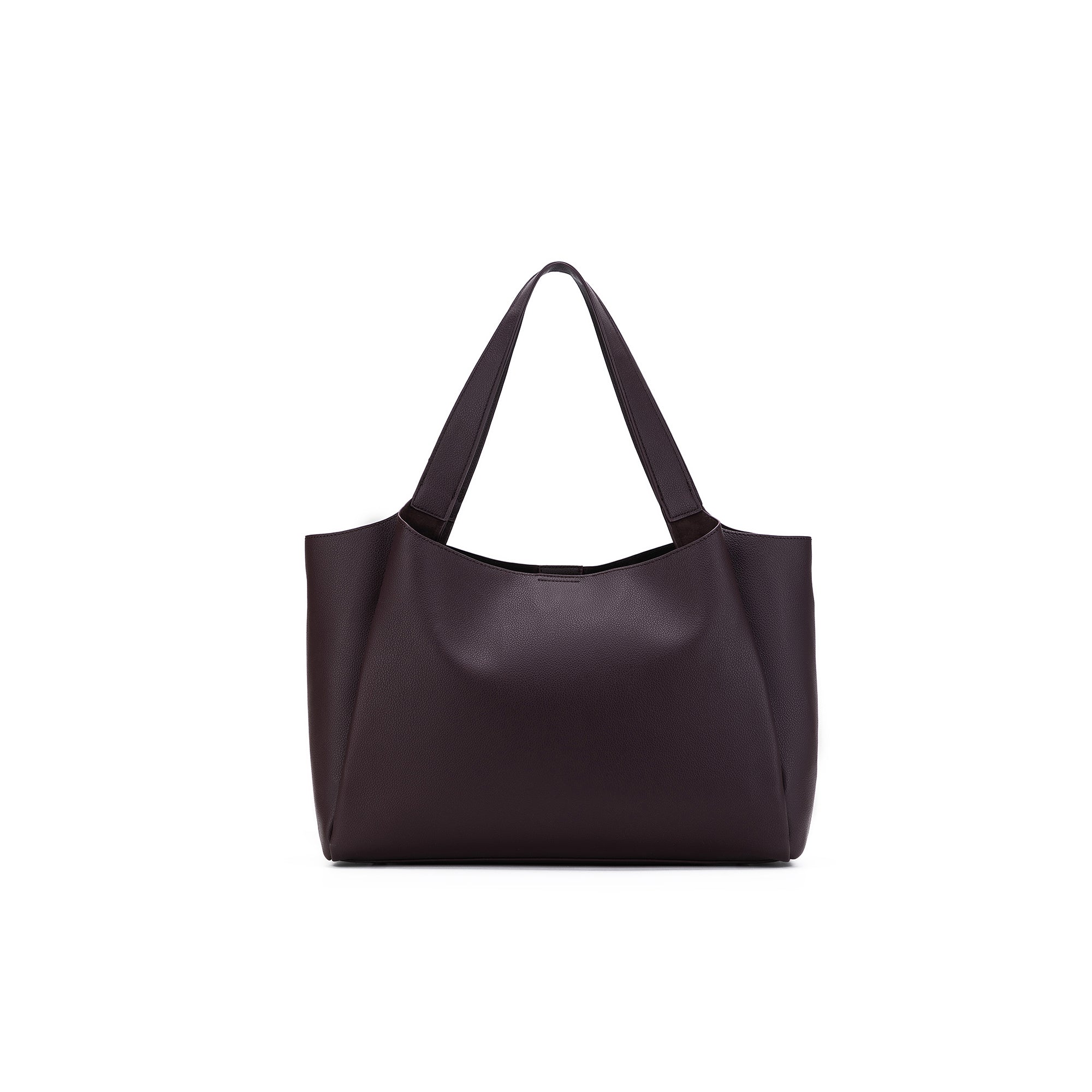 Sylvie Aubergine 2 Piece Computer Crossbody Tote Bag