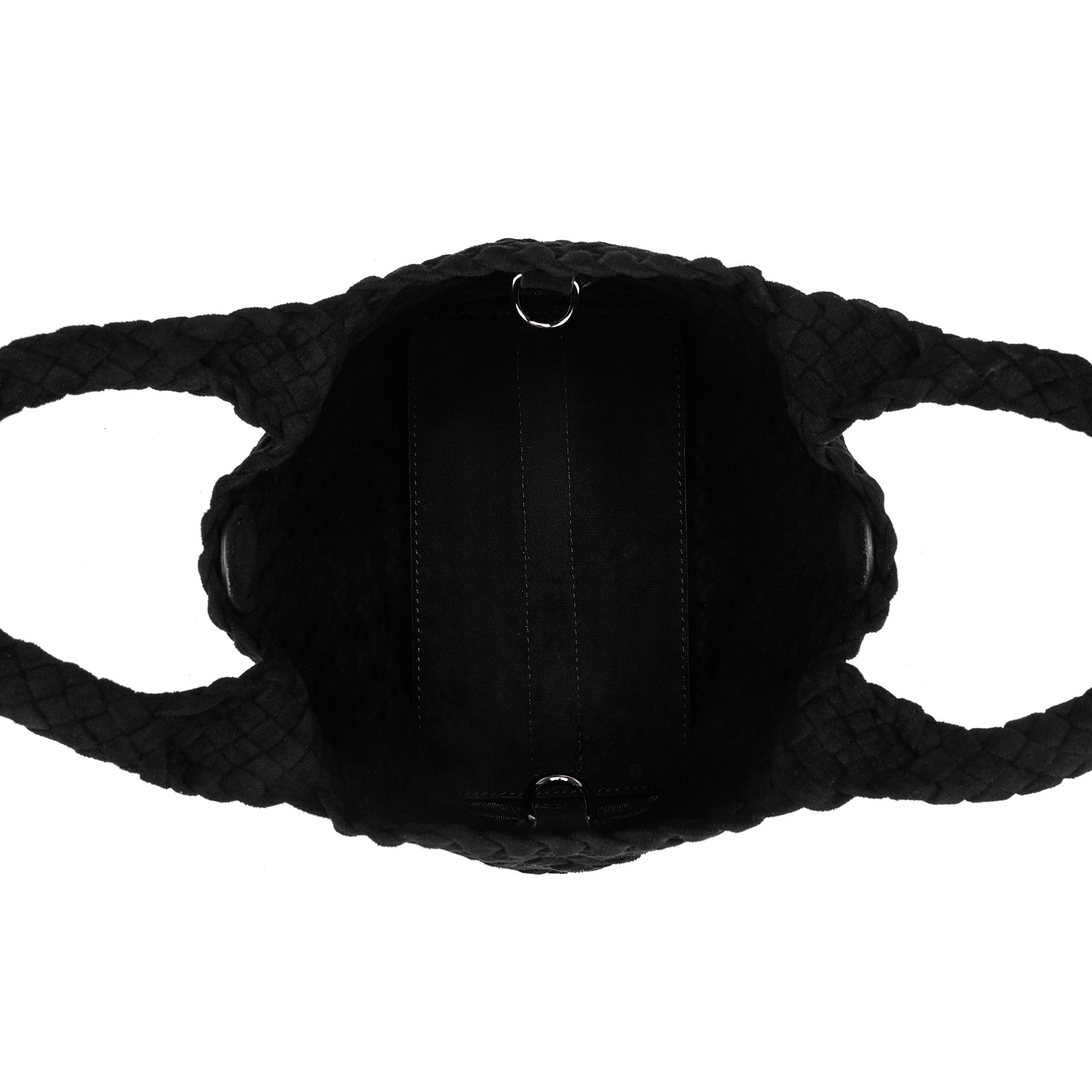 Cherie Black 2 Piece Suedette Mini Handbag