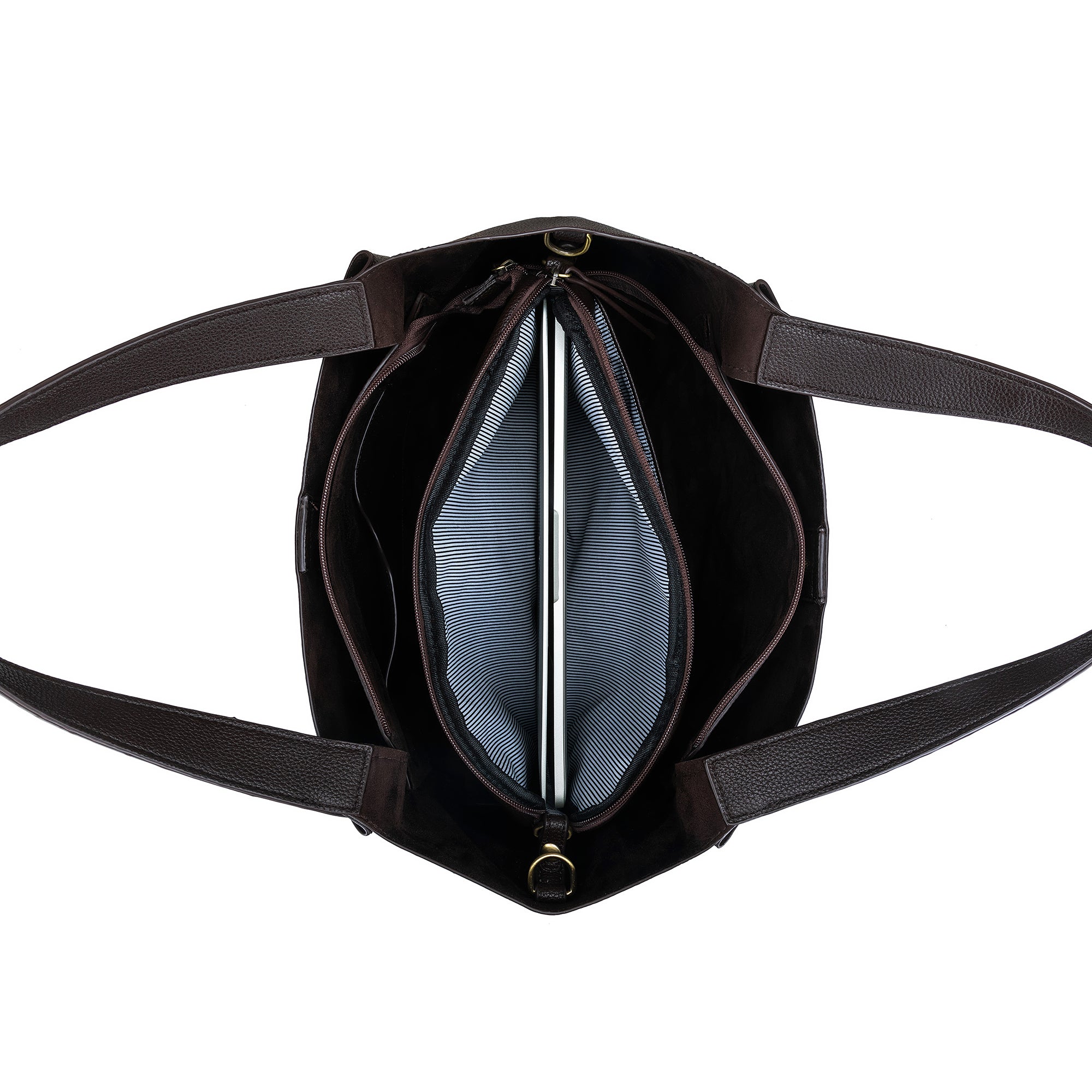 Sylvie Coco 2 Piece Computer Crossbody Tote Bag