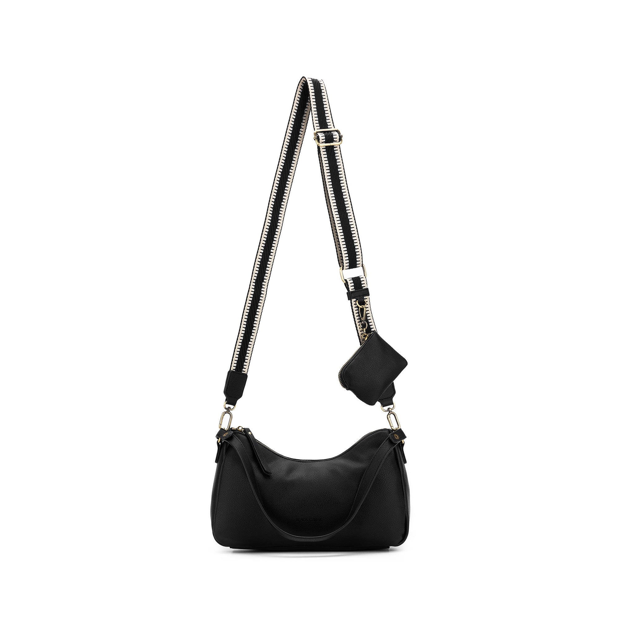 Claudette Black Shoulder Crossbody Bag
