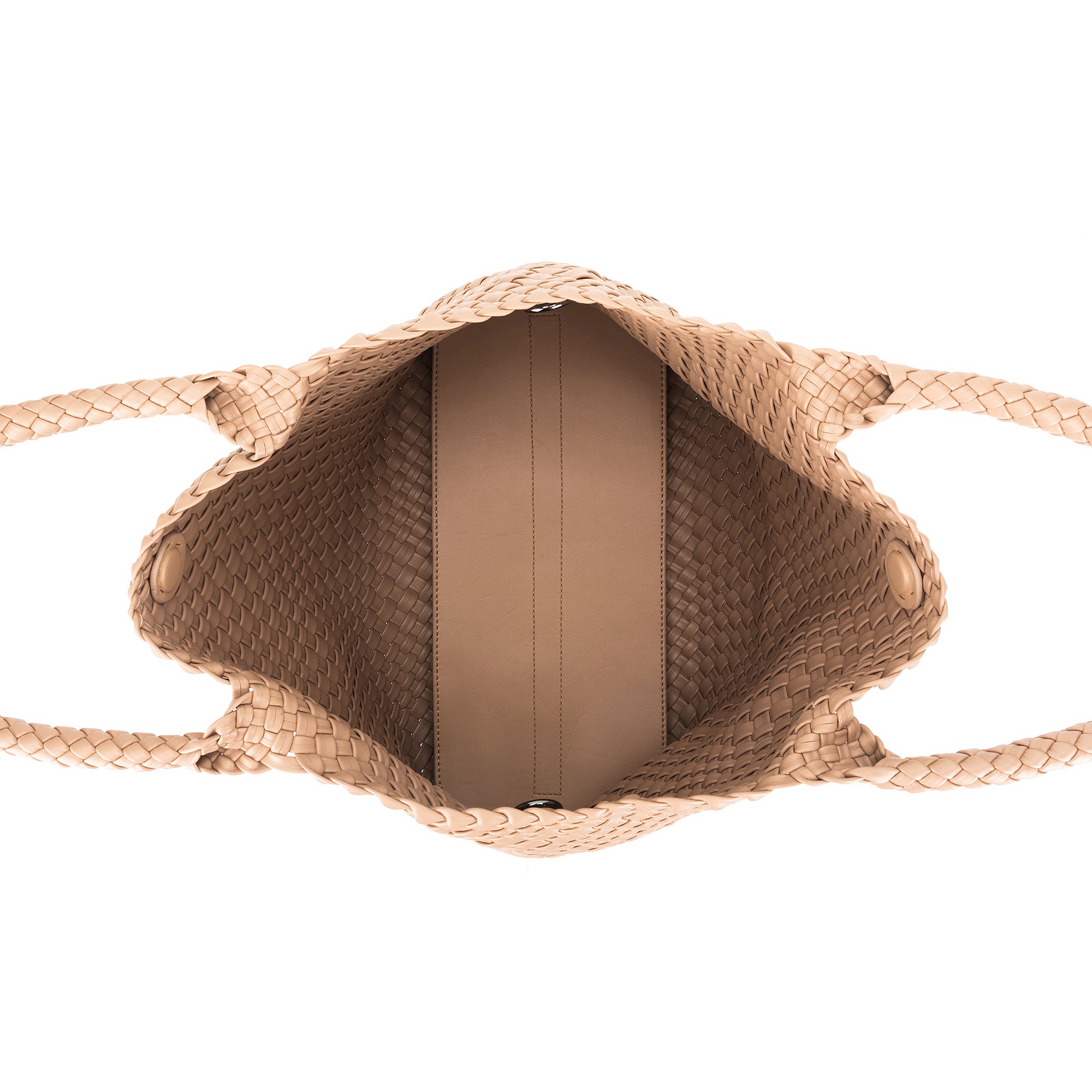 St Moritz Mocha 2 Piece Woven Handbag