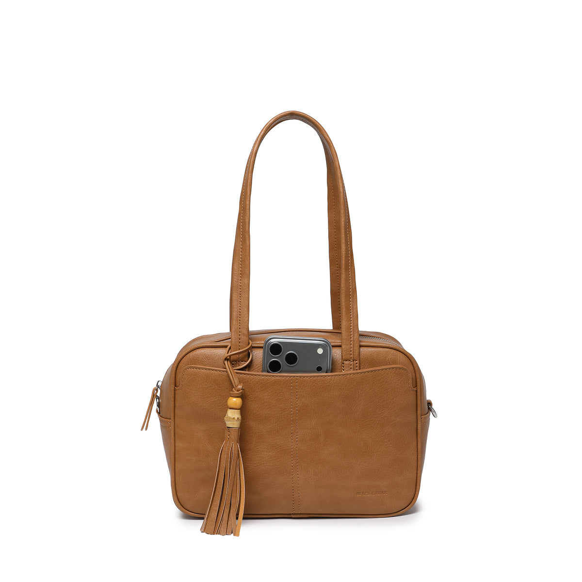 Angelique Tan 2 Piece Bowler Handbag