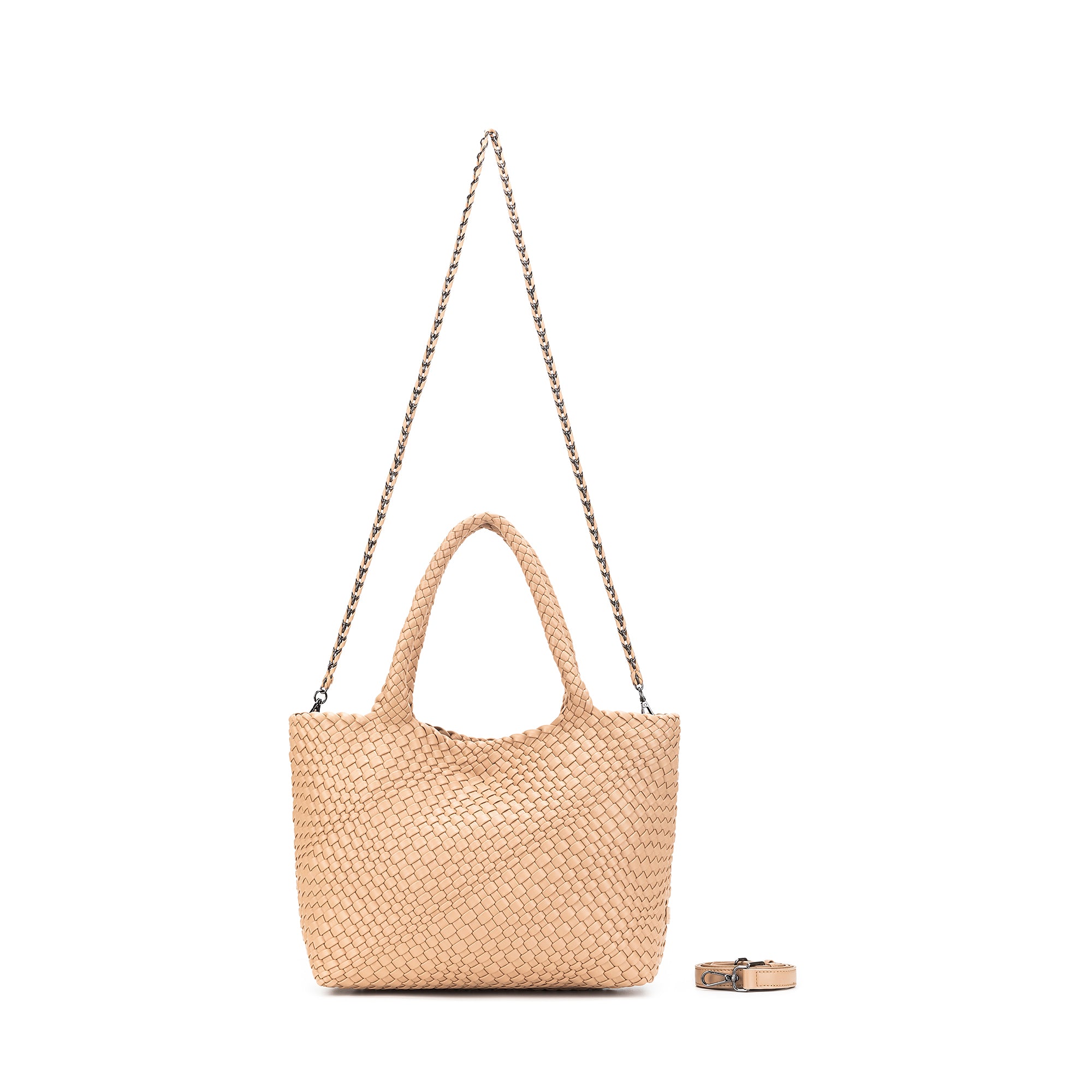 St Moritz Mocha 2 Piece Woven Handbag