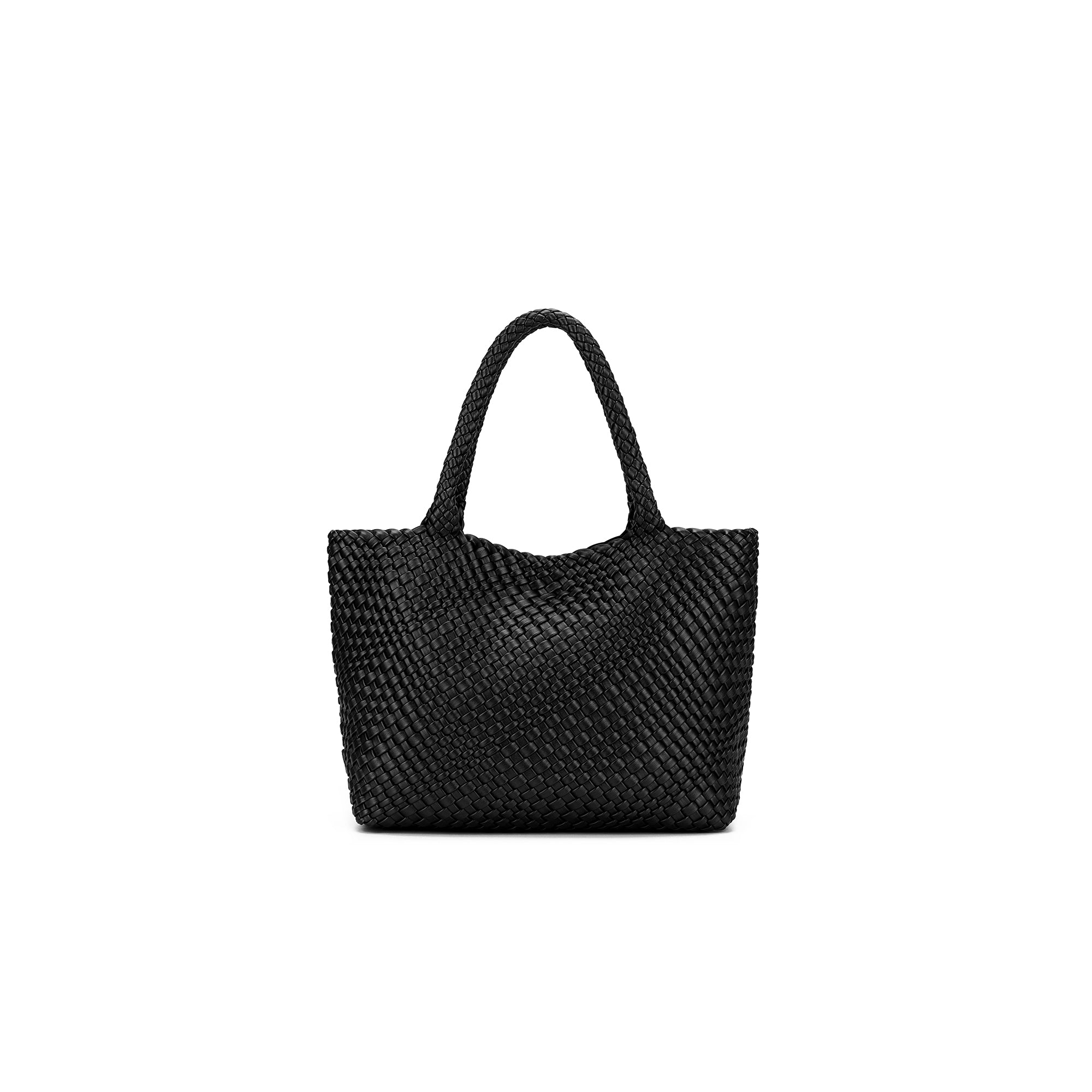 St Moritz Black 2 Piece Woven Handbag