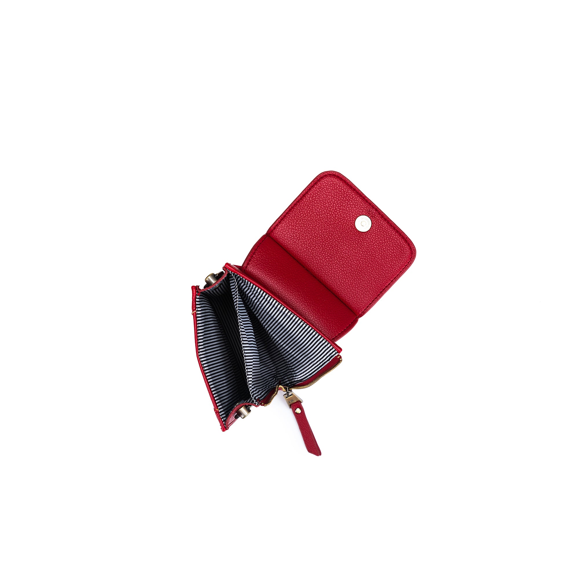 Lou Lou Deep Red Phone Crossbody Wallet
