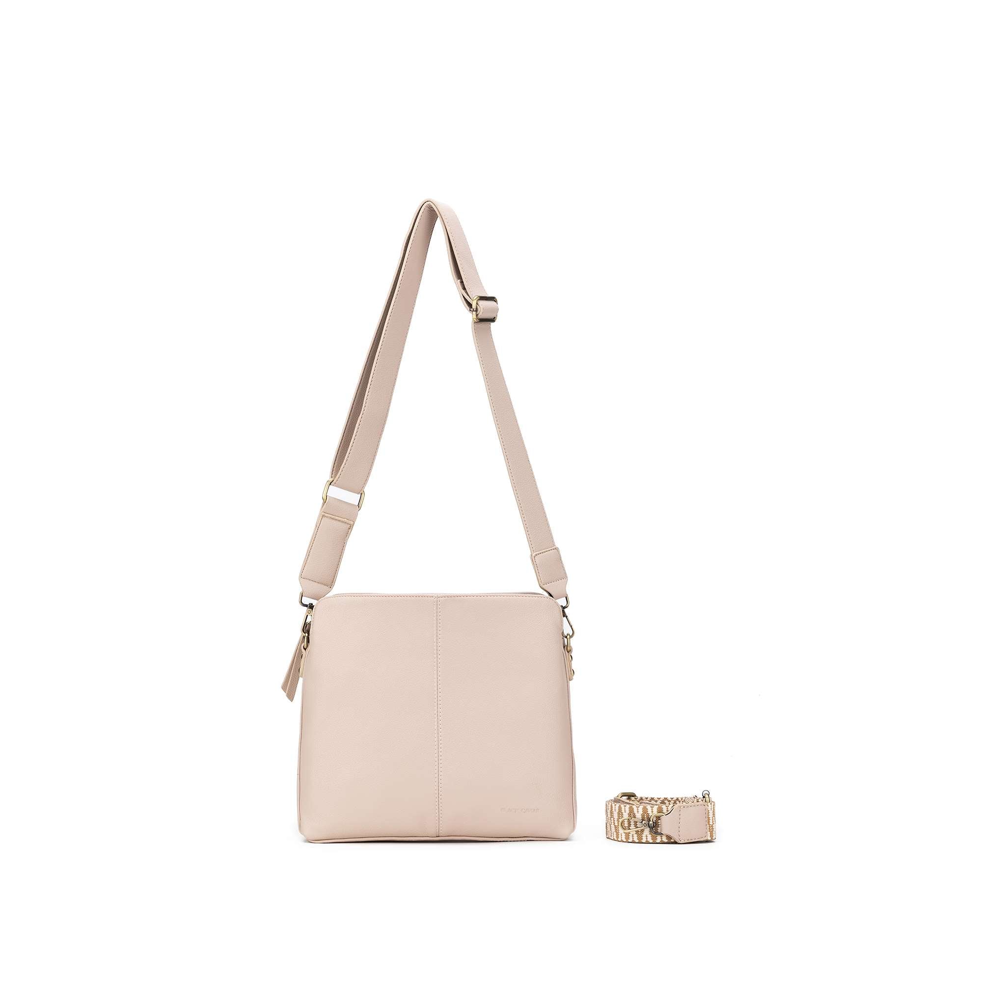 Paige Oatmeal Crossbody Bag