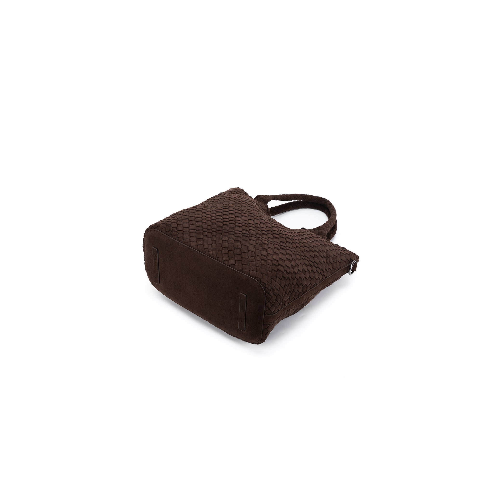 Arielle Chocolate 2 Piece Suedette Top Handle