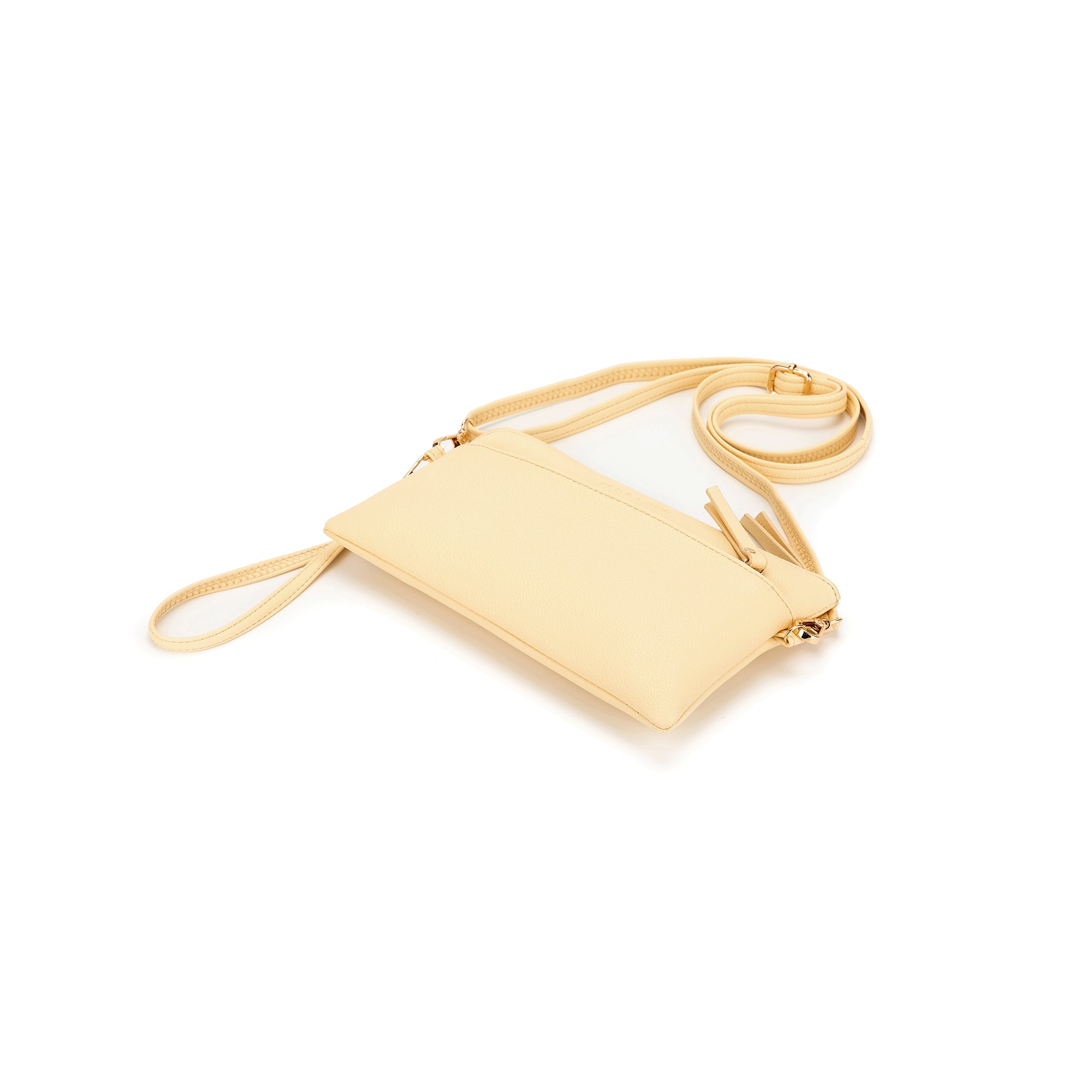Jessie Yellow Chiffon Crossbody/Clutch