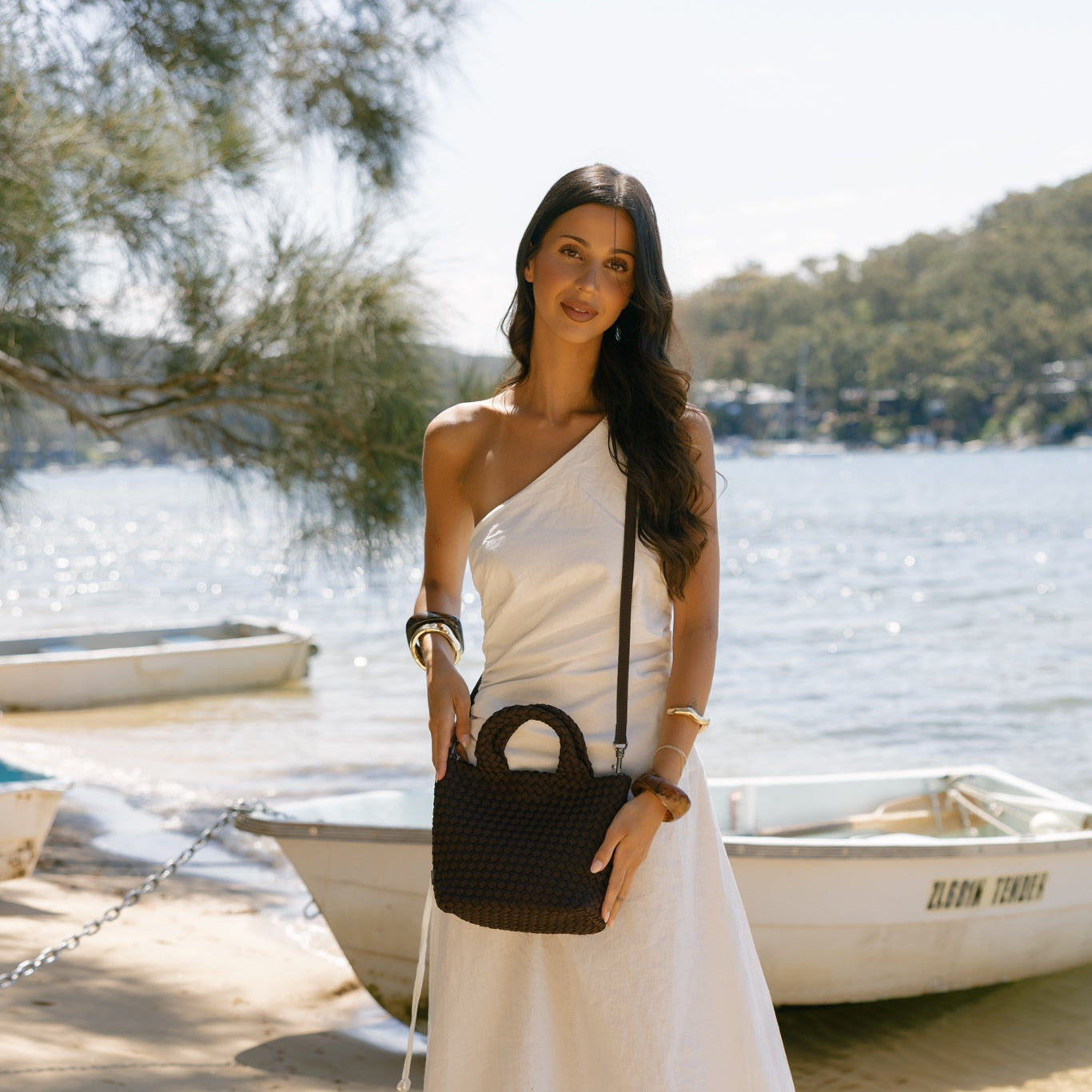 Riviera Chocolate 2 Piece Mini Tote Handbag