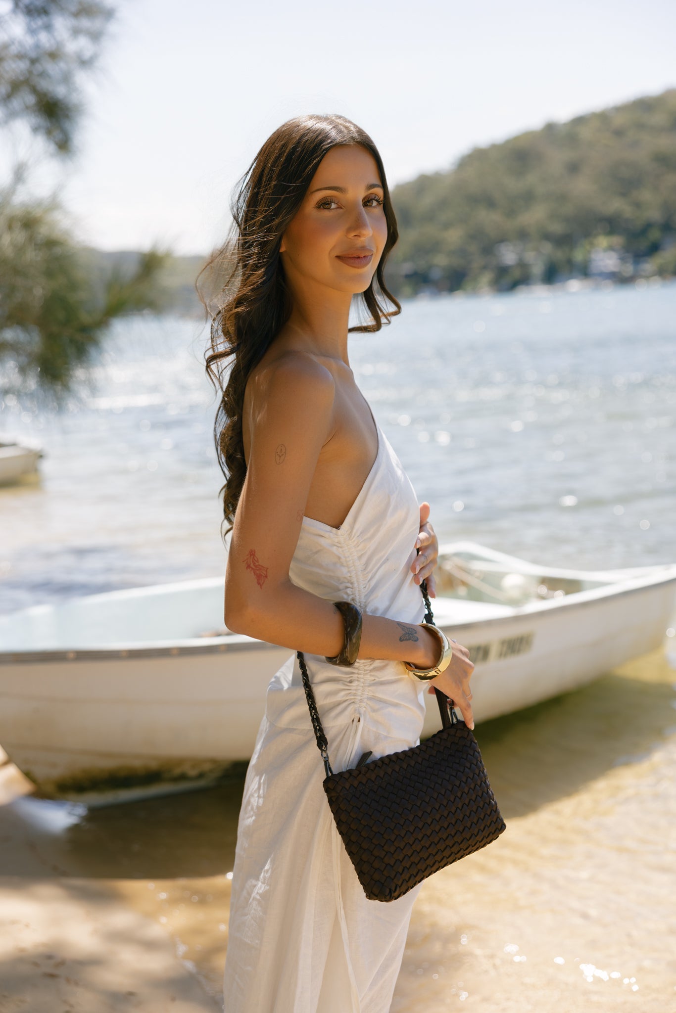 Riviera Chocolate 2 Piece Mini Tote Handbag