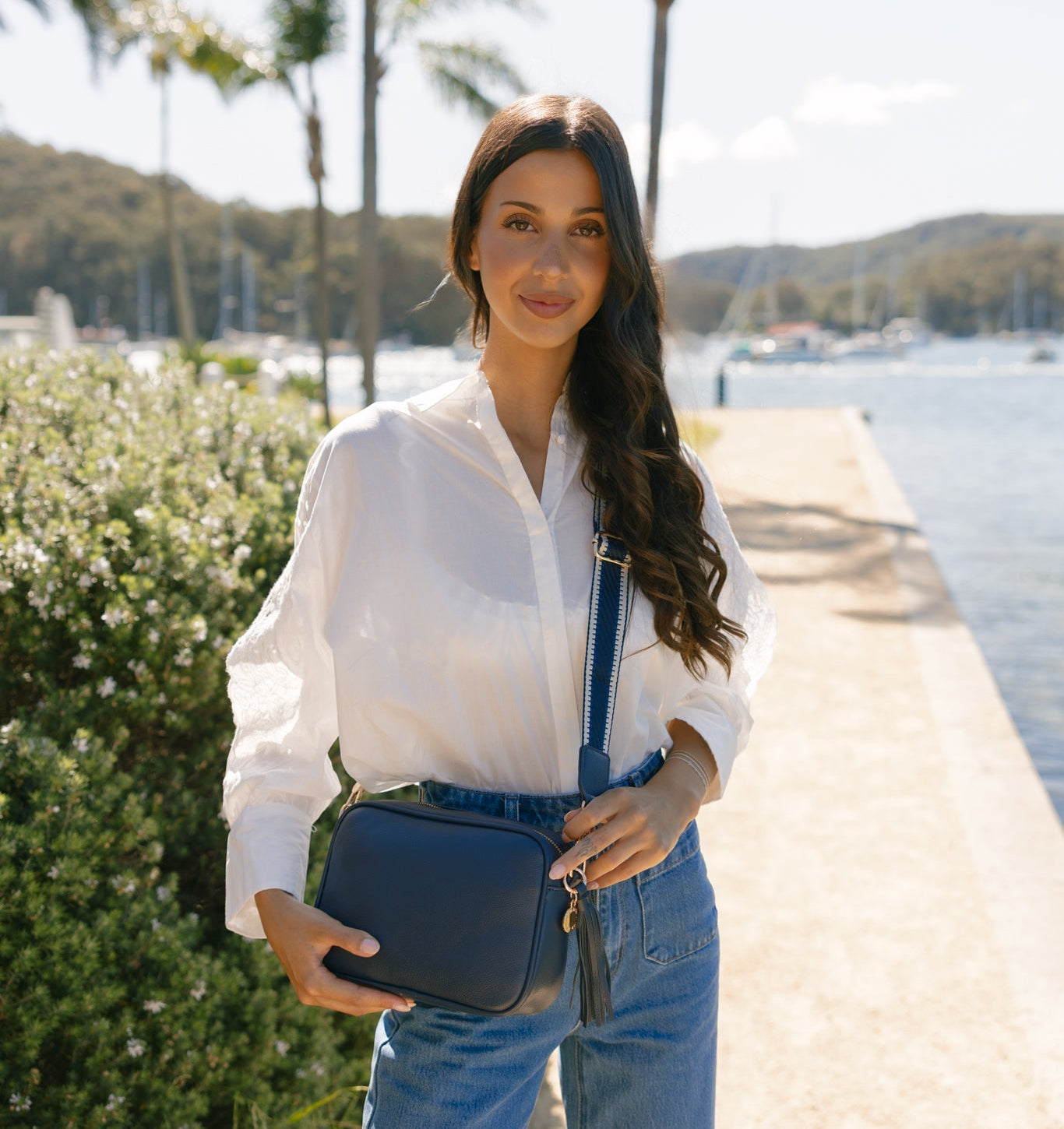 Indie Navy Crossbody Bag