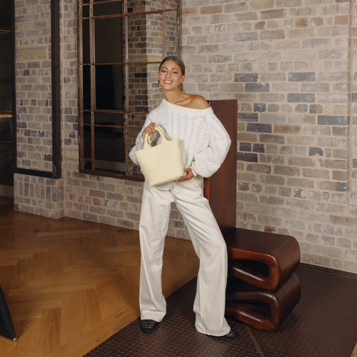 Riviera Lemon 2 Piece Mini Tote Handbag