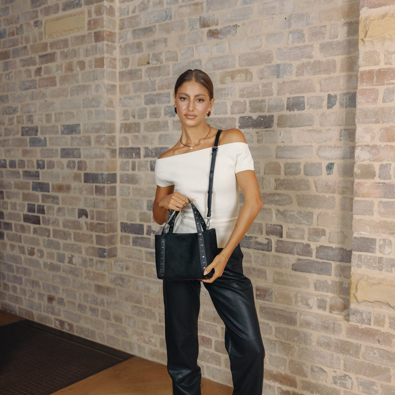 Astor Black Crossbody Handbag