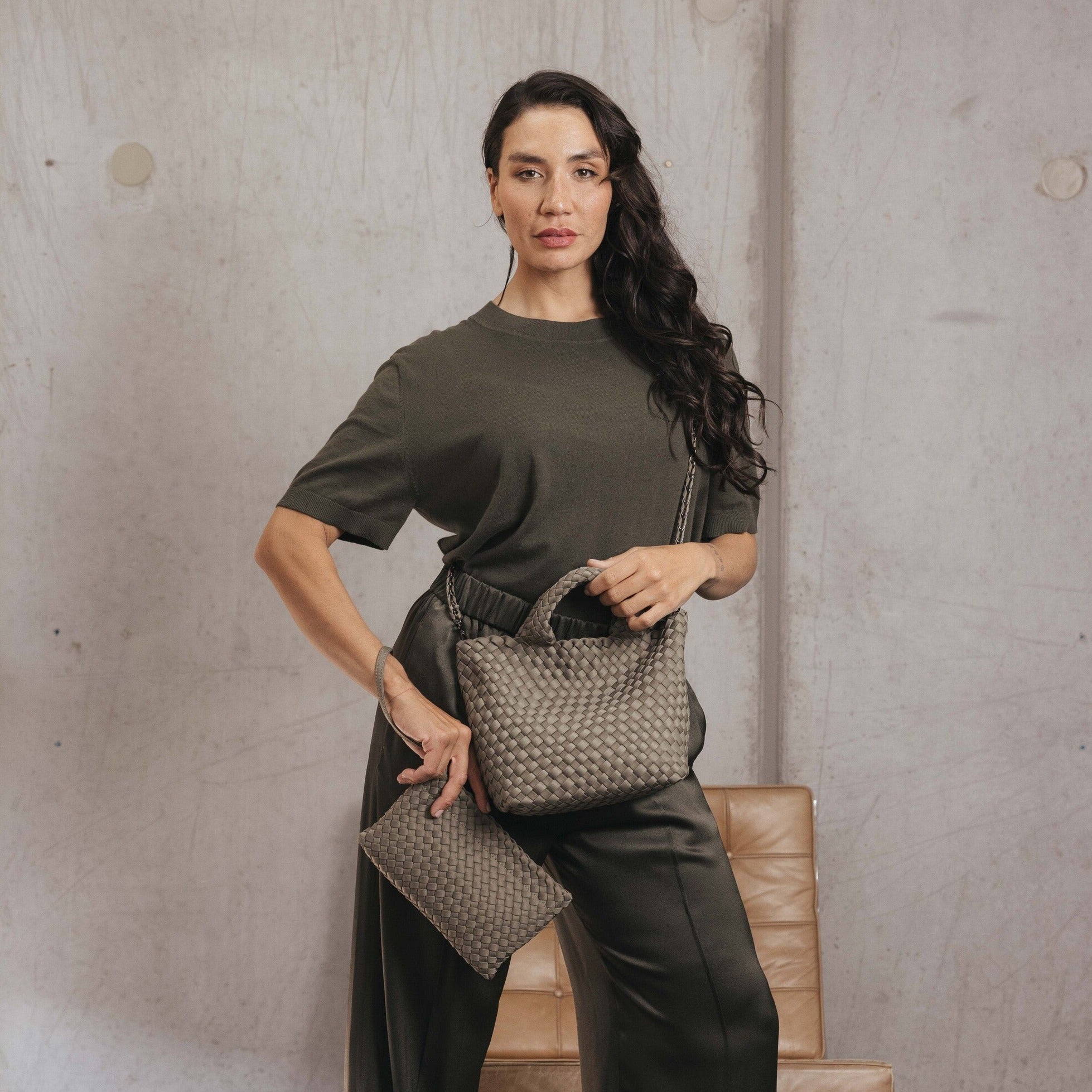 Reeva Light Olive Mini Handbag