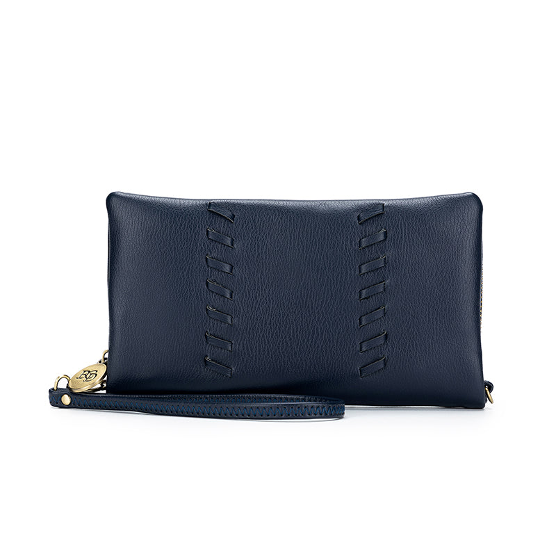 Sky French Navy Crossbody Phone Wallet