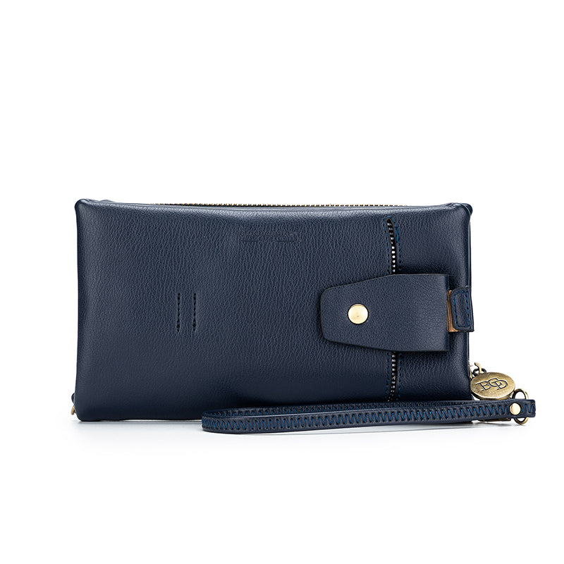 Sky French Navy Crossbody Phone Wallet
