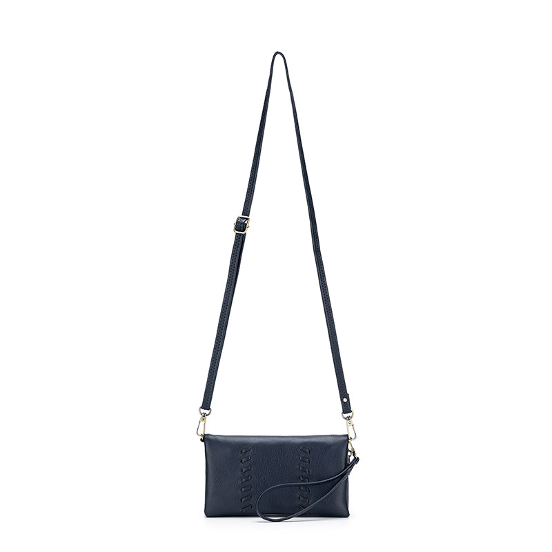 Sky French Navy Crossbody Phone Wallet