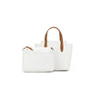 Lucia 3 Piece Handbag Set White