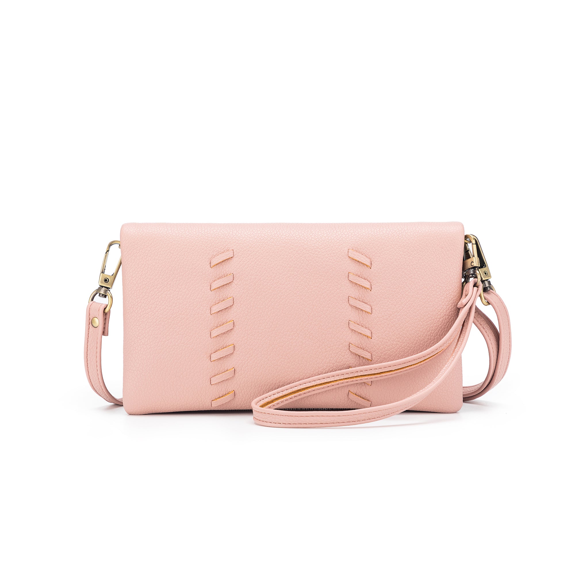 Sky Pink Crossbody Phone Wallet