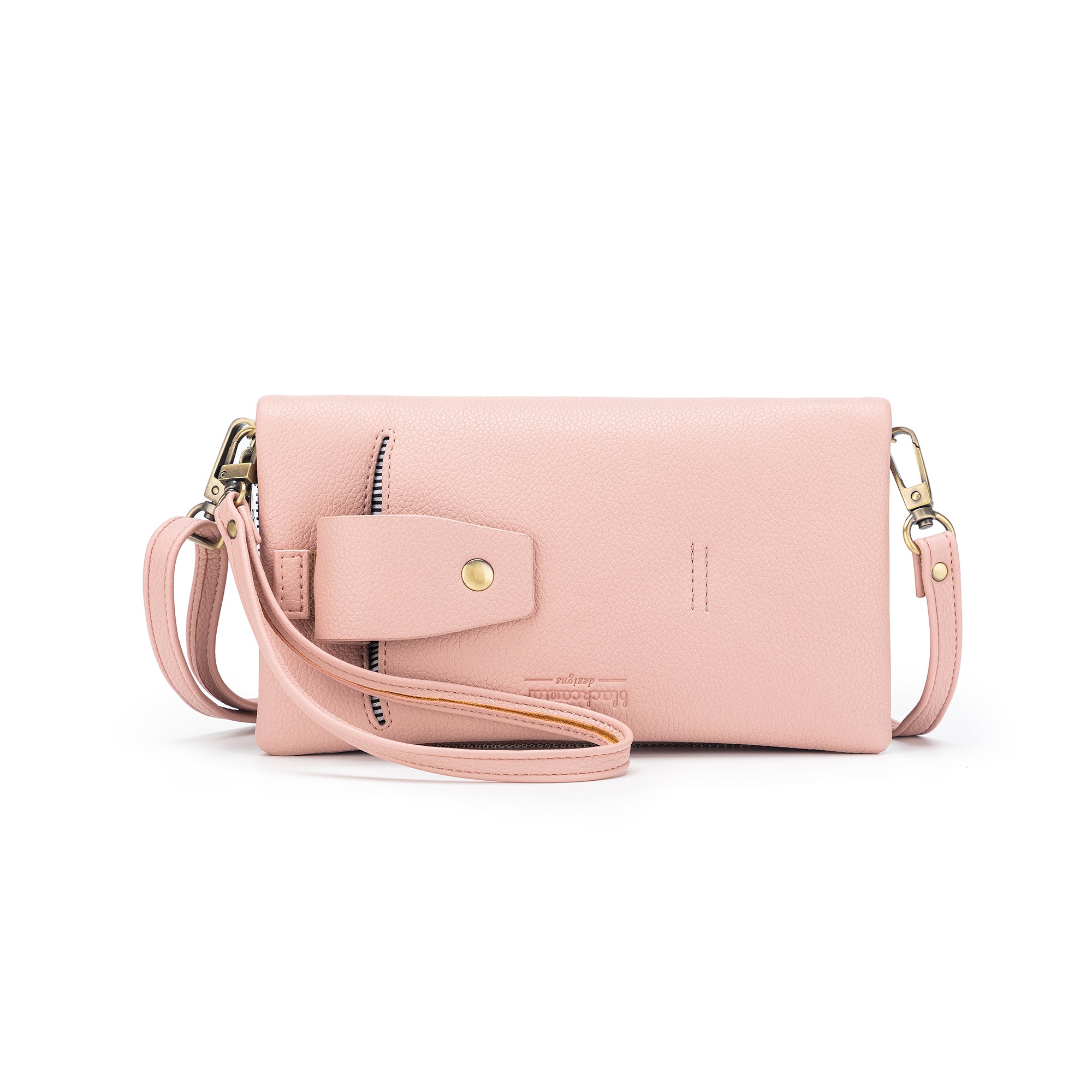 Sky Pink Crossbody Phone Wallet