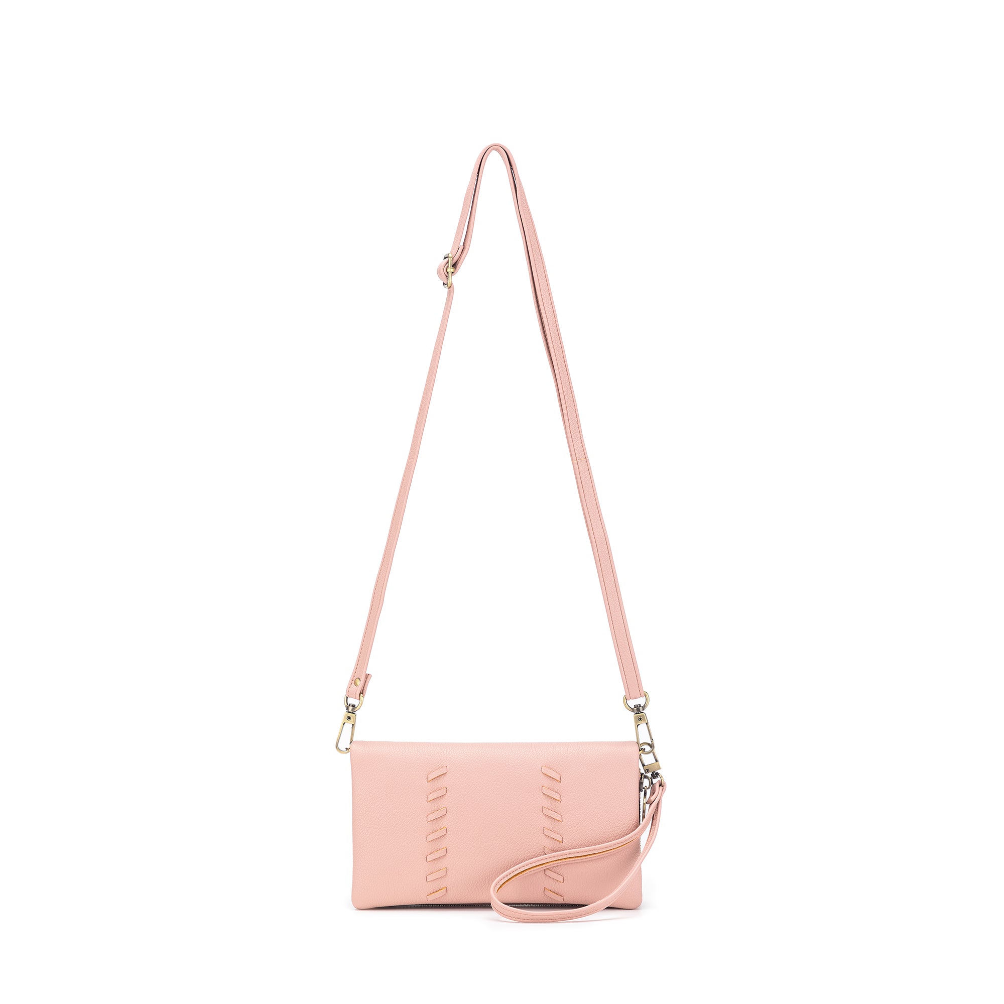 Sky Pink Crossbody Phone Wallet