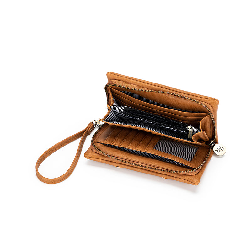 Sky Tan Crossbody Phone Wallet
