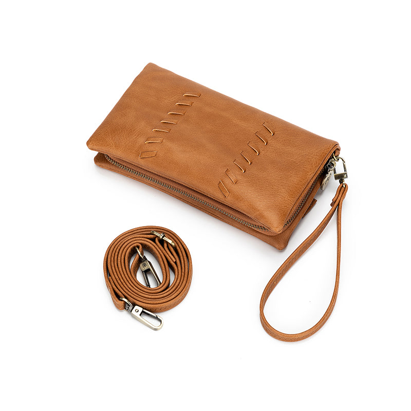 Sky Tan Crossbody Phone Wallet