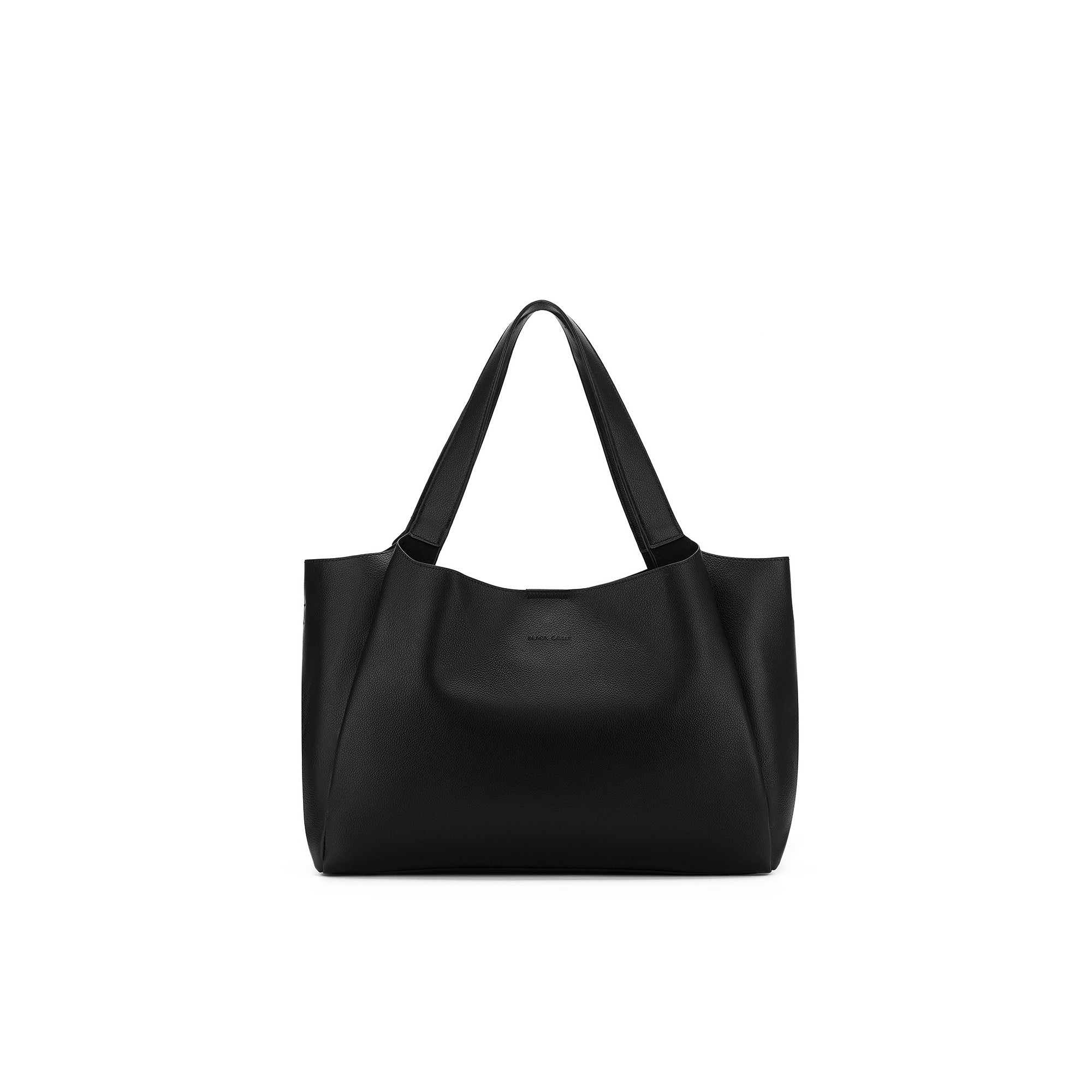 Sylvie Black 2 Piece Computer Crossbody Tote Bag