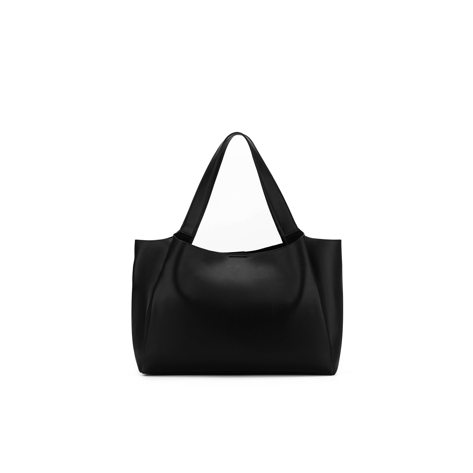 Sylvie Black 2 Piece Computer Crossbody Tote Bag