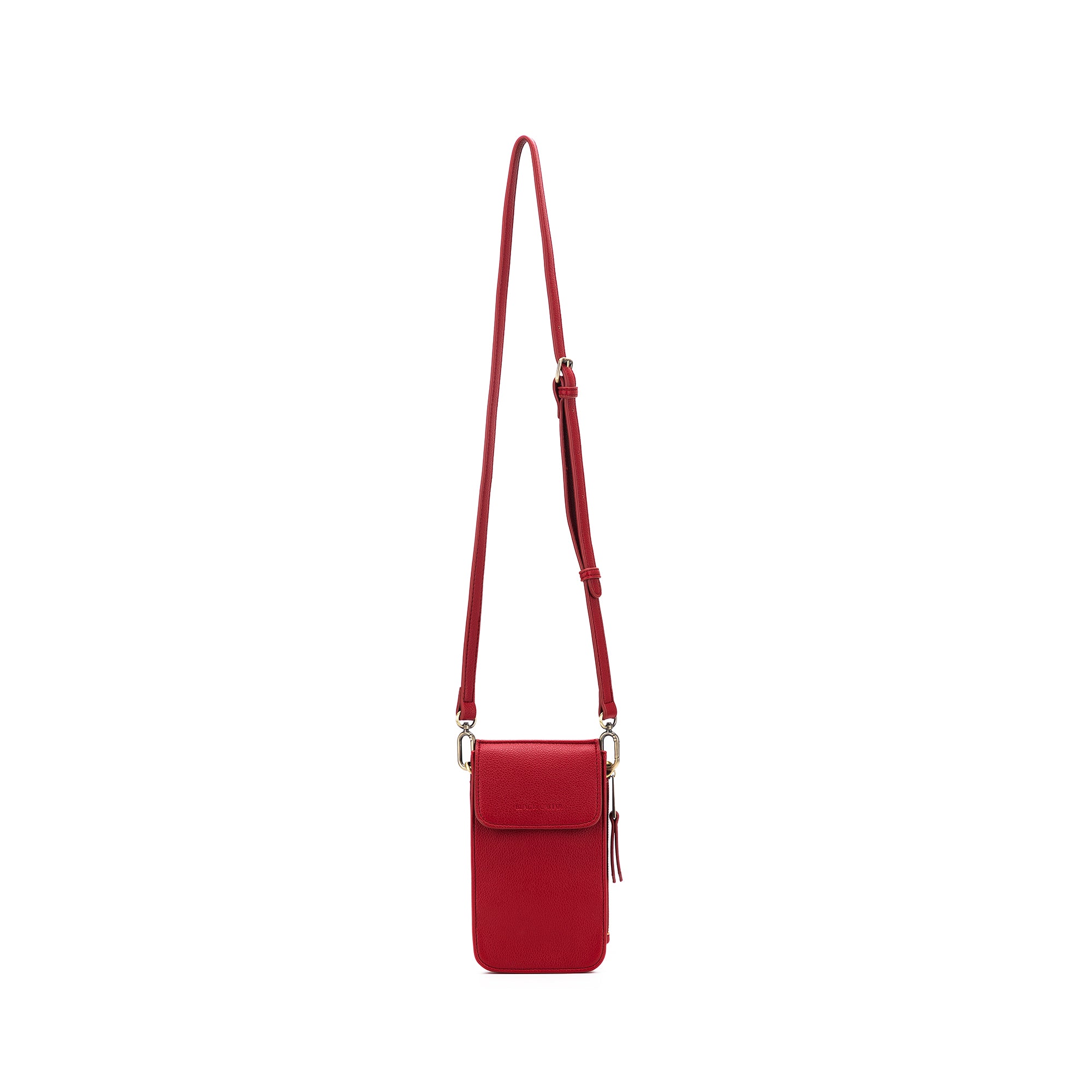 Lou Lou Deep Red Phone Crossbody Wallet