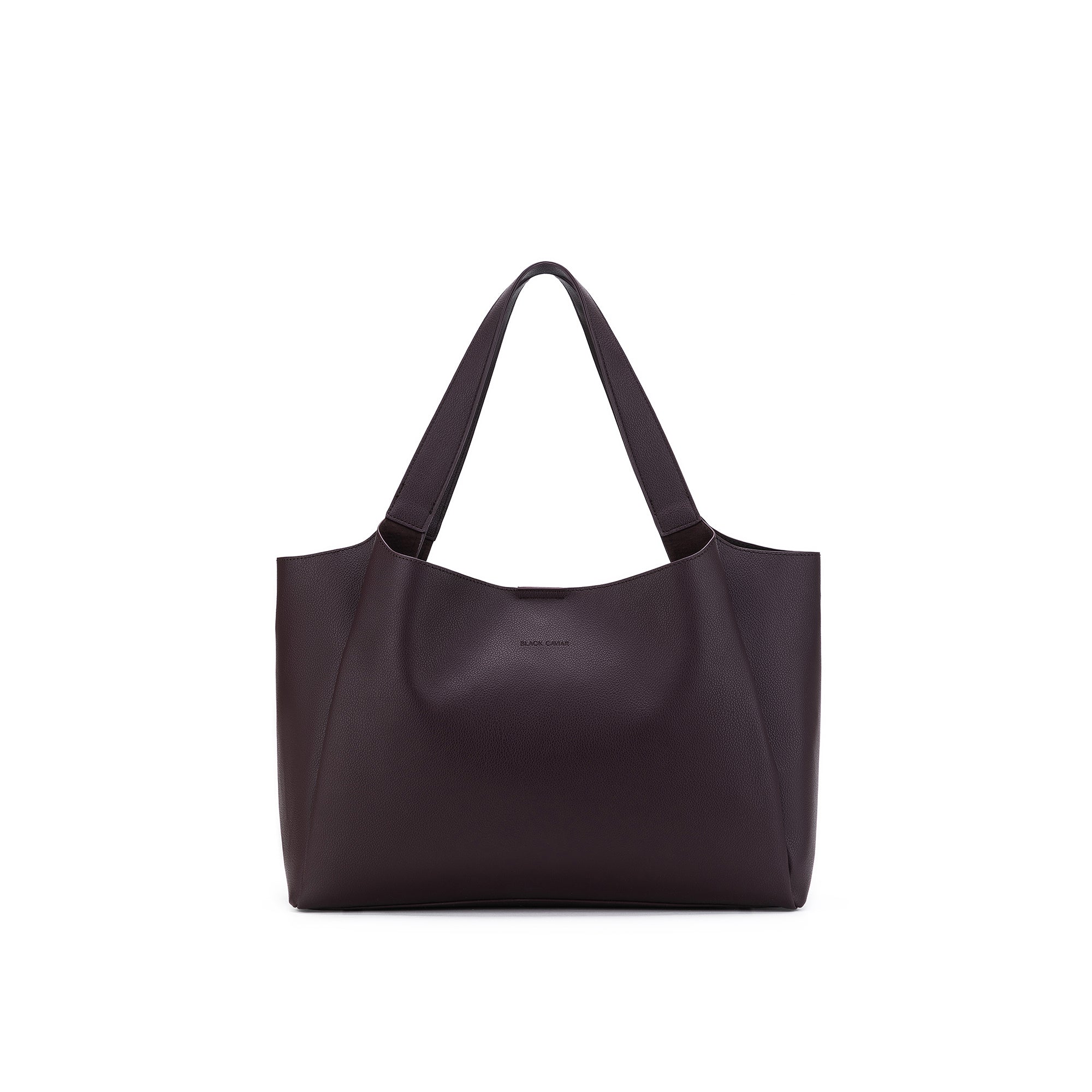 Sylvie Aubergine 2 Piece Computer Crossbody Tote Bag