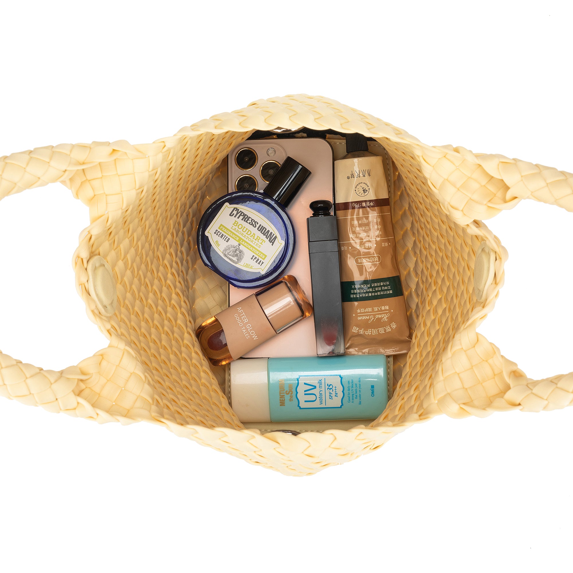 Riviera Lemon 2 Piece Mini Tote Handbag