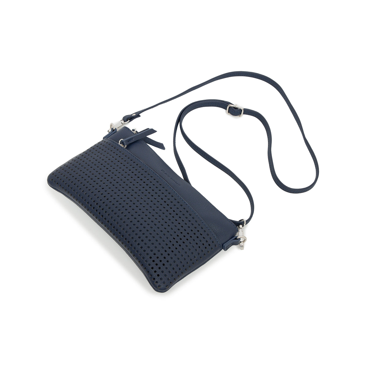 Milla Deep Navy Vegan Leather Crossbody & Clutch Bag
