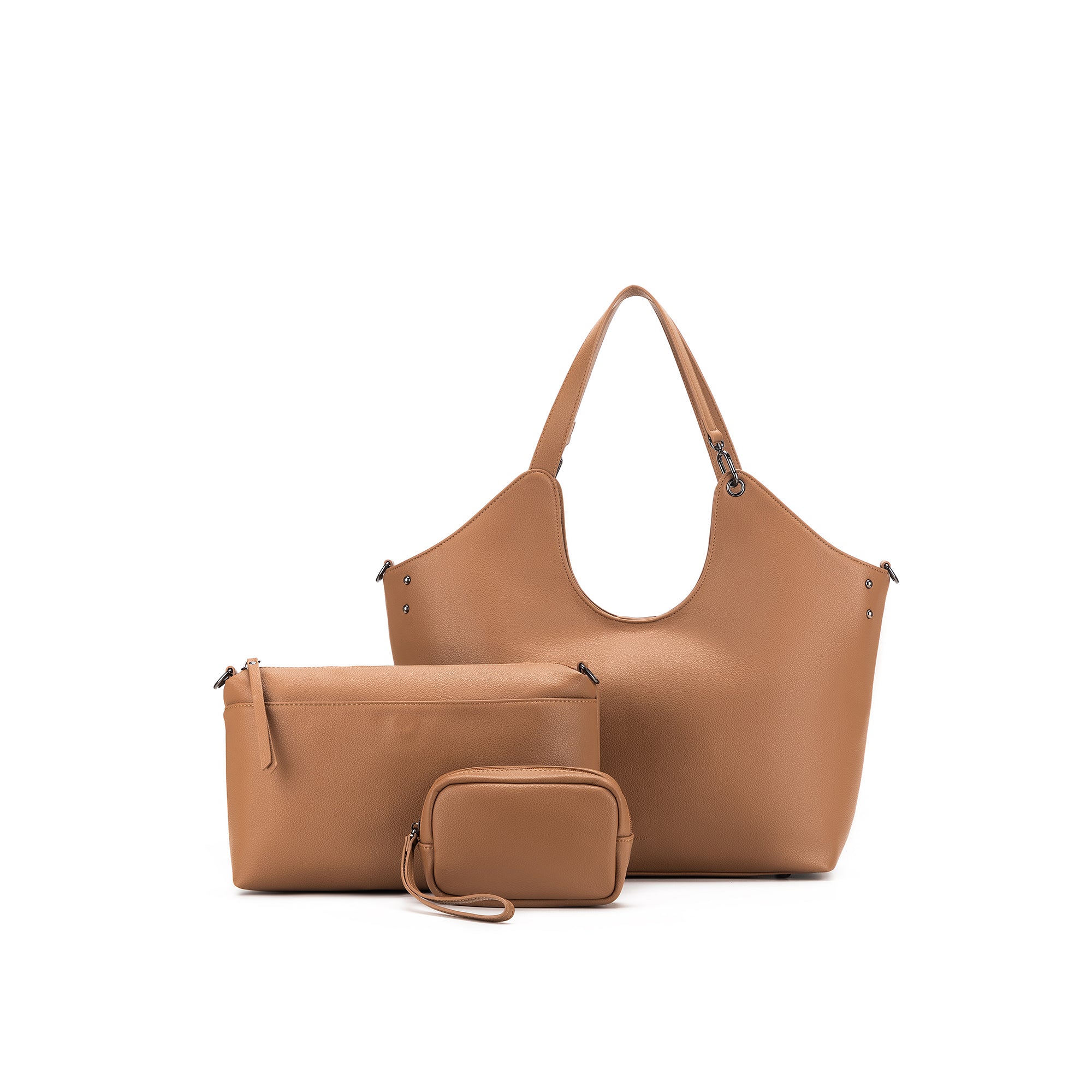 Rebecca Deep Mocha 3 Piece Handbag