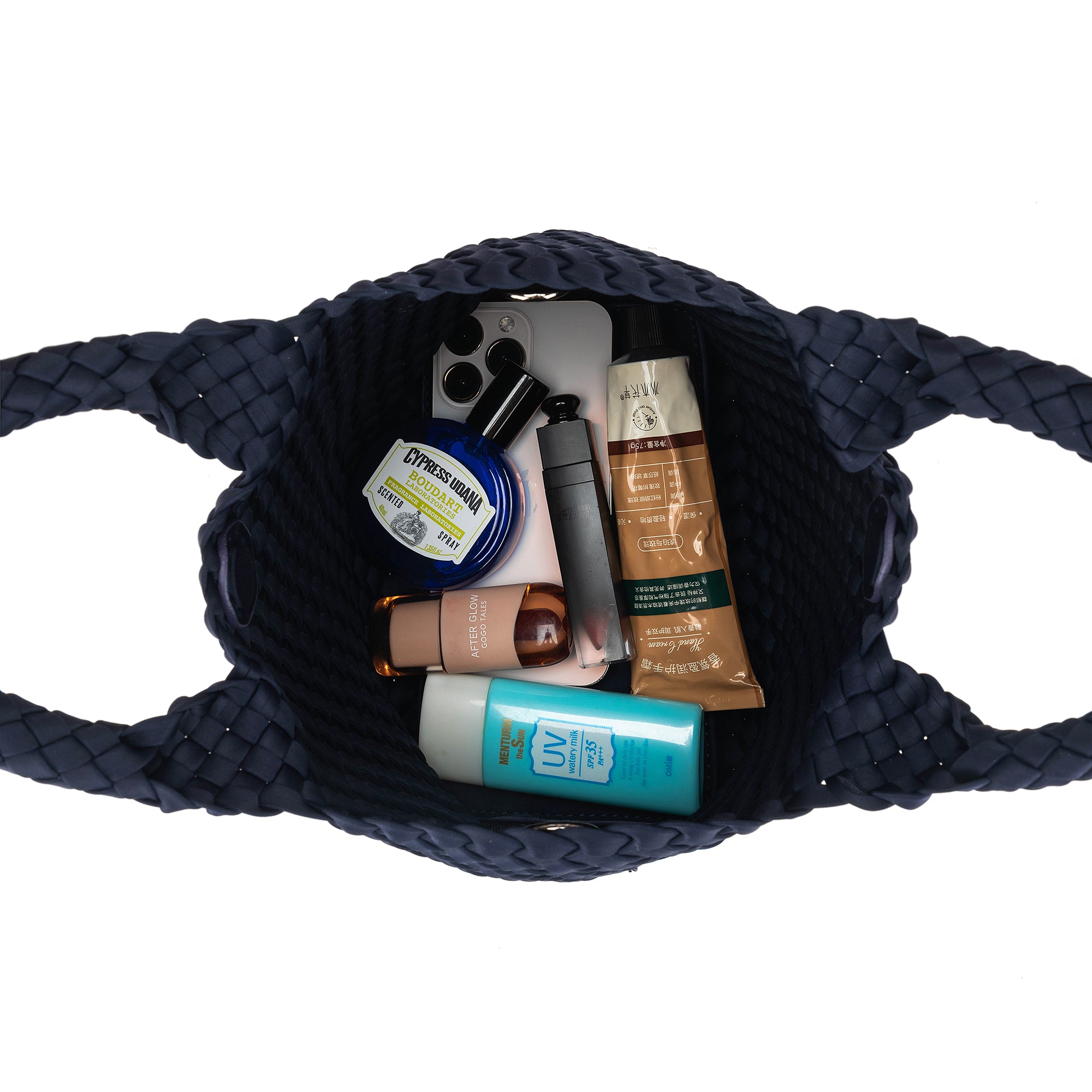 Riviera Navy 2 Piece Mini Tote Handbag