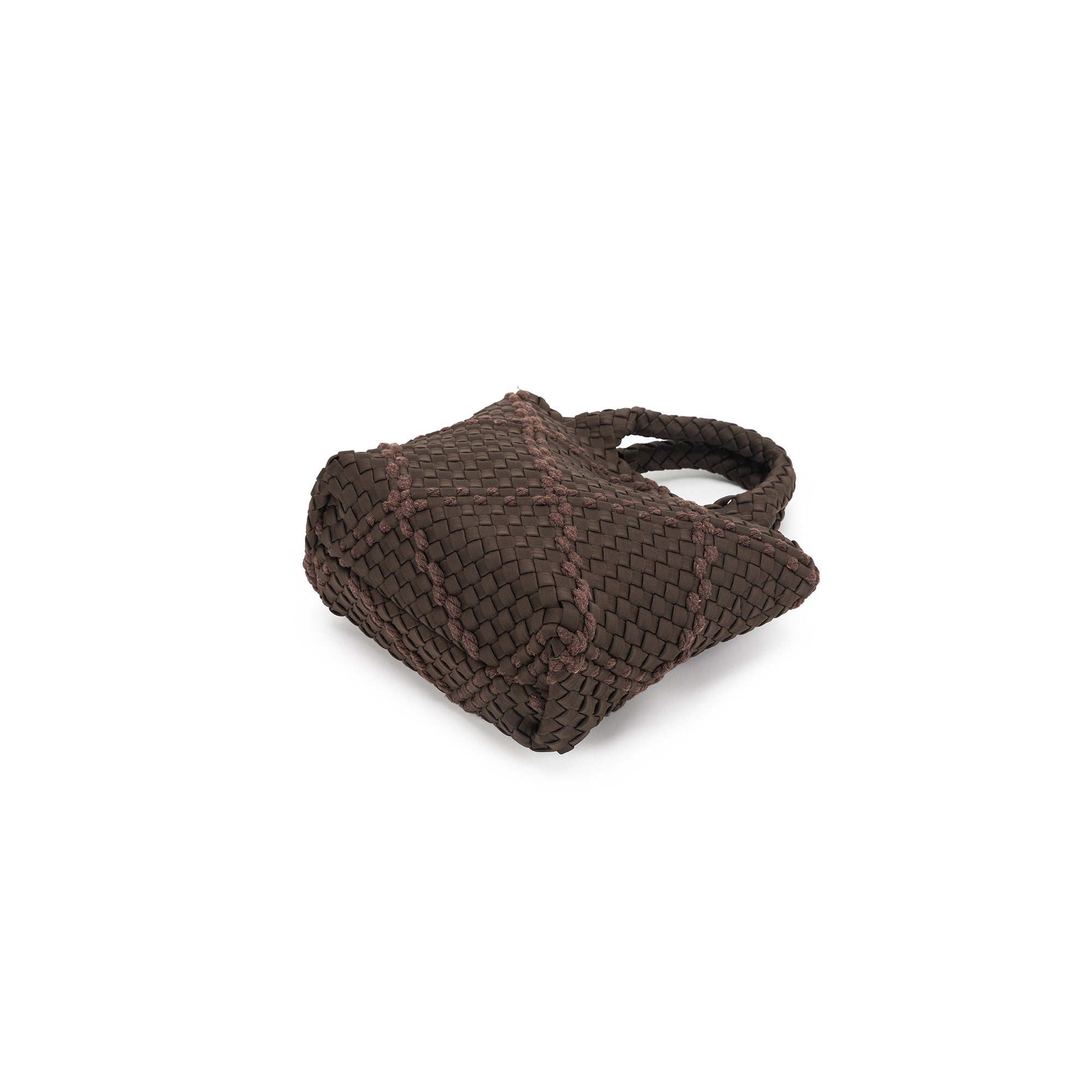 Panarea Chocolate Handwoven Neoprene Mini Tote