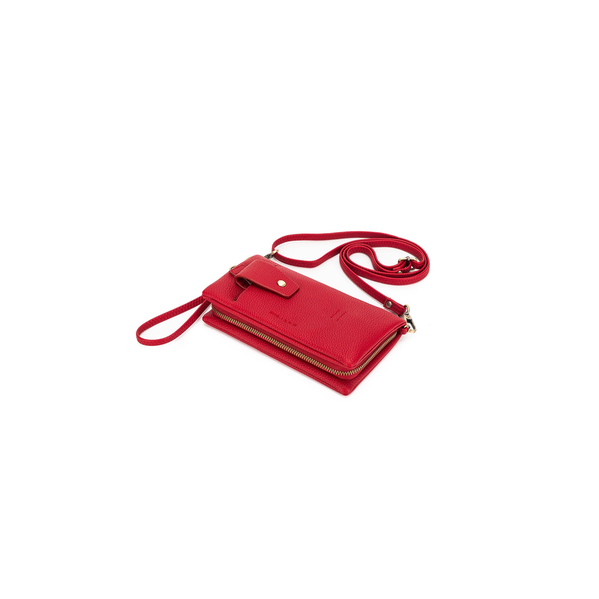 Mavie Scarlet Red Crossbody Wallet